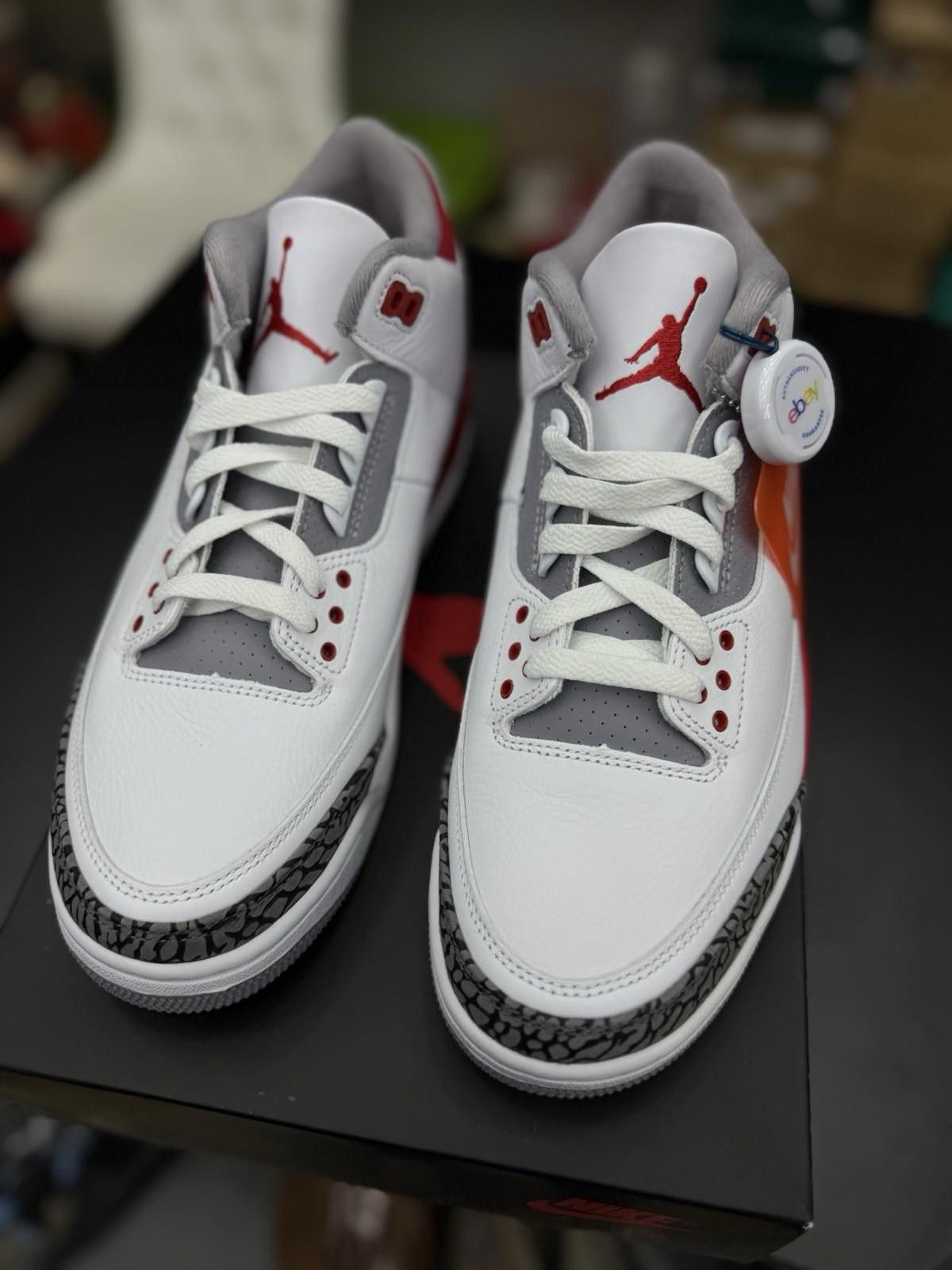 Jordan Brand Air Jordan 3 Fire Red 2022 DN3707-160 Size 10 (NEW) Size US 10 / EU 43 - 6 Thumbnail