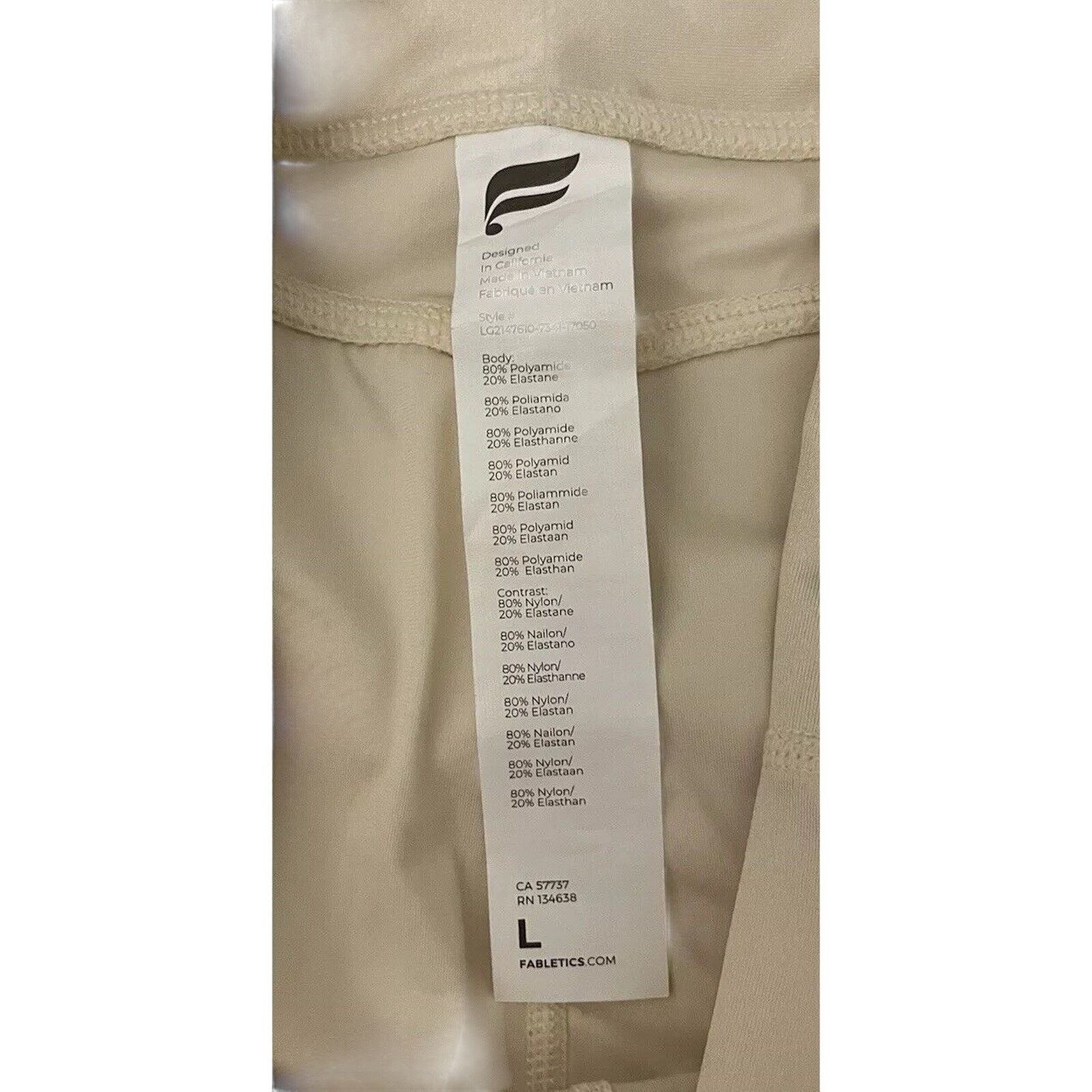Fabletics NWT Women’s FABLETICS oasis Shine high-waisted Large Legging Size 34" / US 12 / IT 48 - 11 Thumbnail