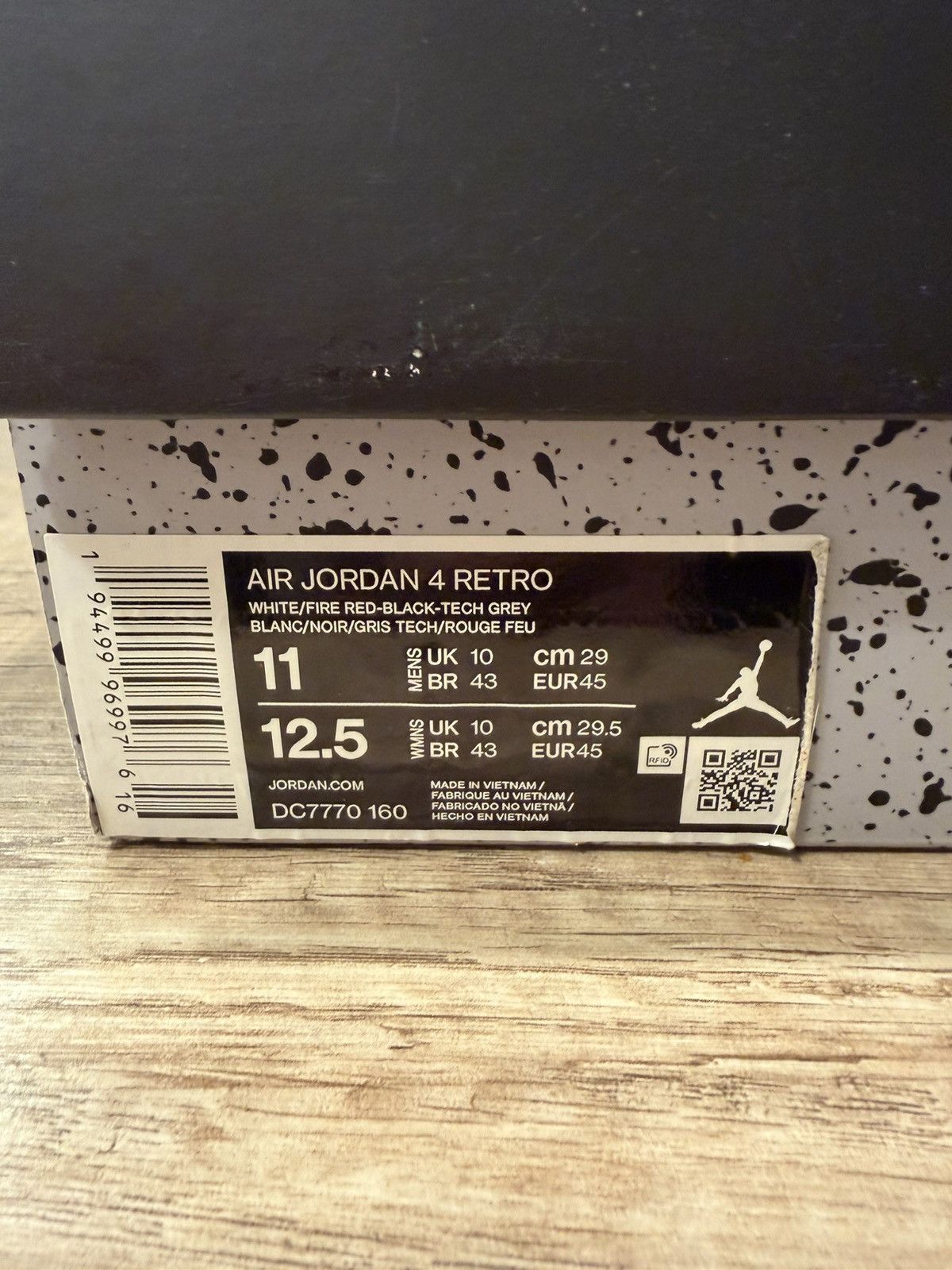 Jordan Brand Jordan 4 Fire Red 2020 Size US 11 / EU 44 - 9 Thumbnail