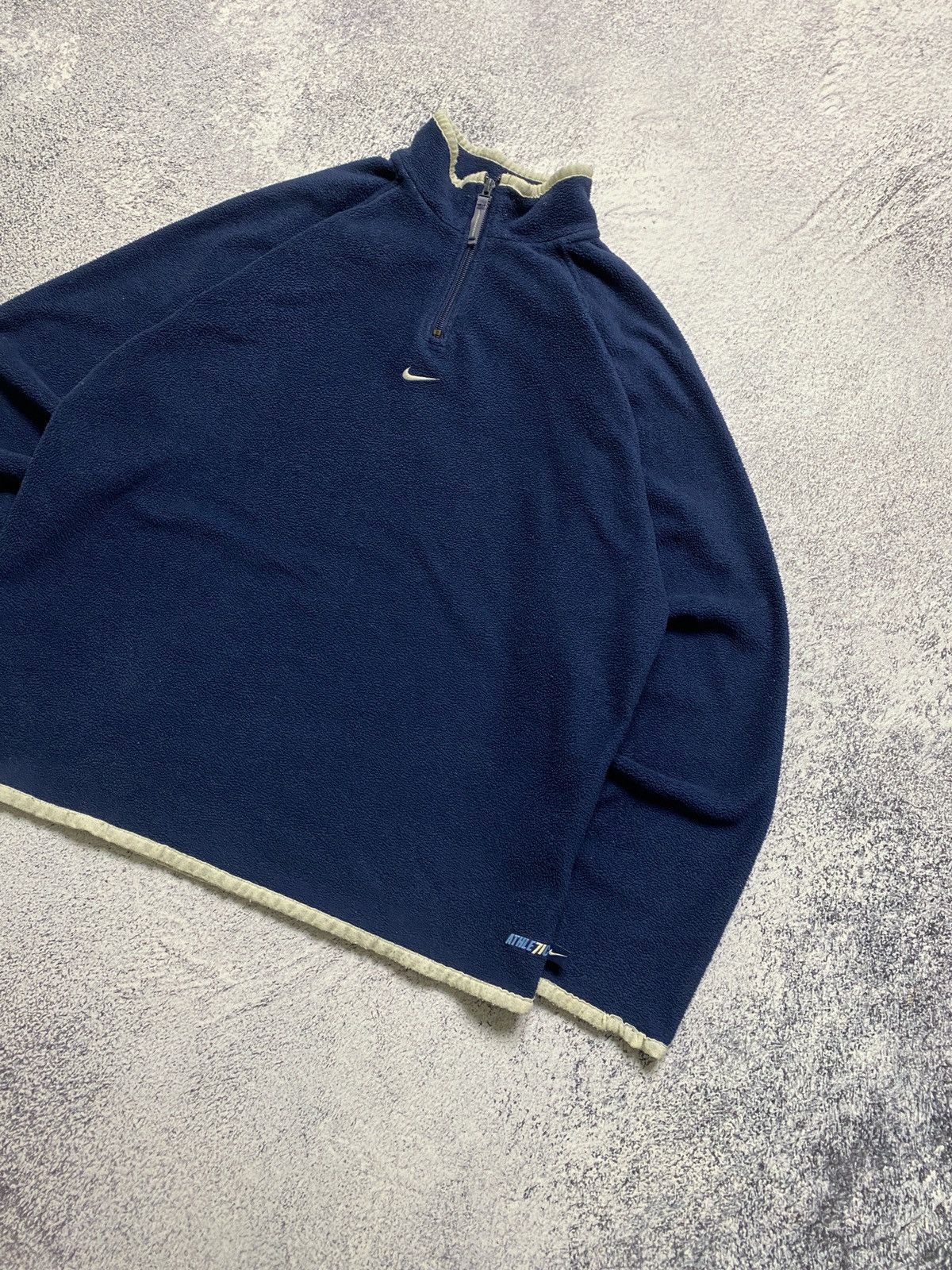 Nike × Vintage Vintage Nike Center Logo Fleece 1/4 Zip Jacket Size US S / EU 44-46 / 1 - 2 Thumbnail