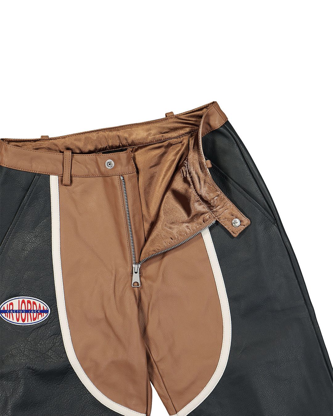 Jordan Brand × Travis Scott Jordan x Travis Scott Cactus Jack Leather Pants Archaeo Size 25" / US 0 / IT 36 - 5 Thumbnail