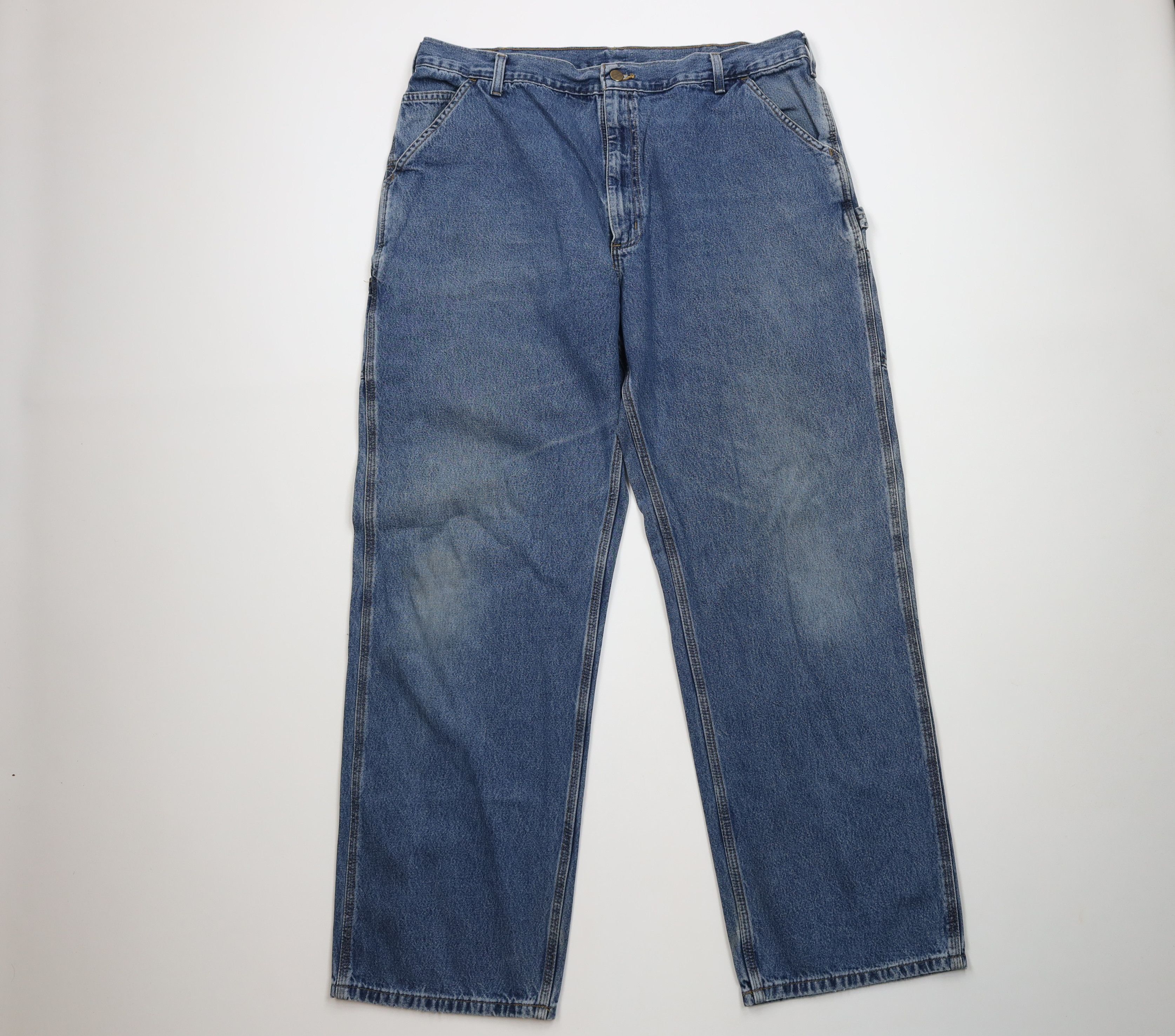 Carhartt Vintage Y2K Carhartt Spell Out Wide Leg Dungaree Jeans Size US 40 / EU 56 - 1 Thumbnail