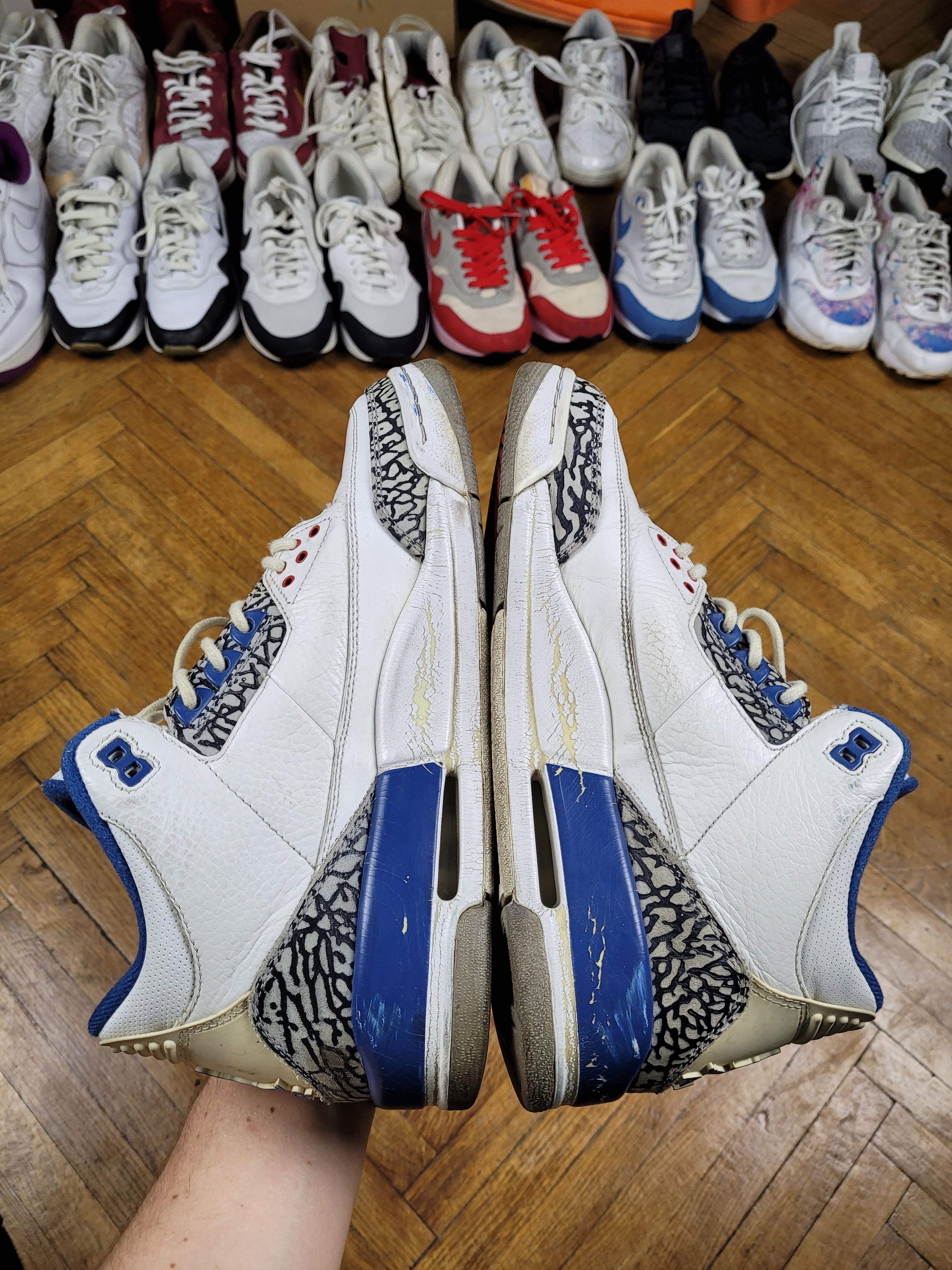 Jordan Brand × Nike 2009 Vintage NIke Air Jordan III 3 True Blue Size US 9.5 / EU 42-43 - 11 Thumbnail