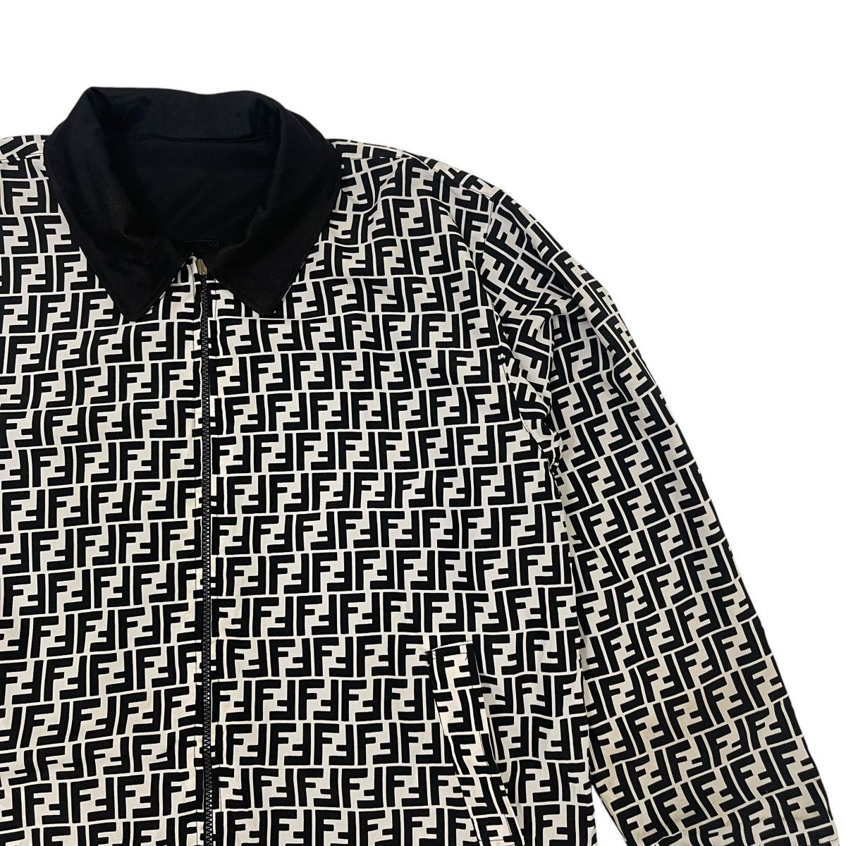 Fendi 🔥Vintage Fendi Monogram Reversible Jacket Size US L / EU 52-54 / 3 - 7 Thumbnail