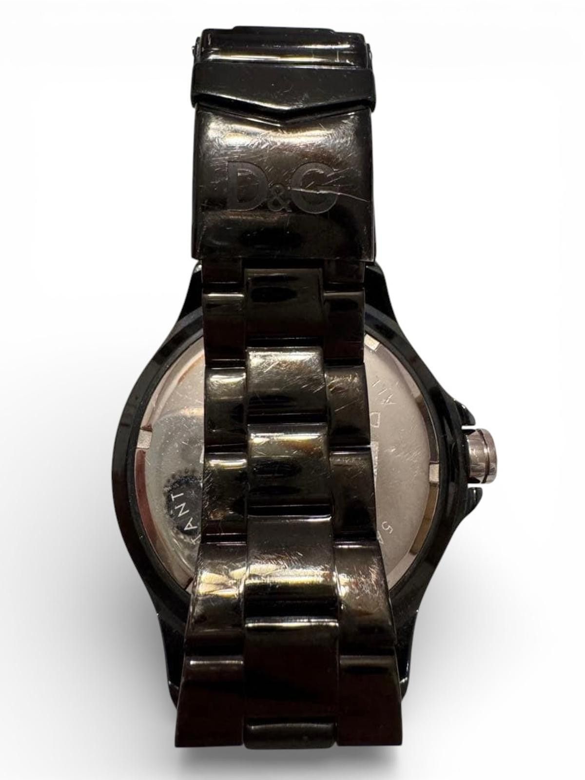 Dolce & Gabbana Dolce & Gabbana - Black Analog Wrist Watch with Metal Band Size ONE SIZE - 3 Thumbnail