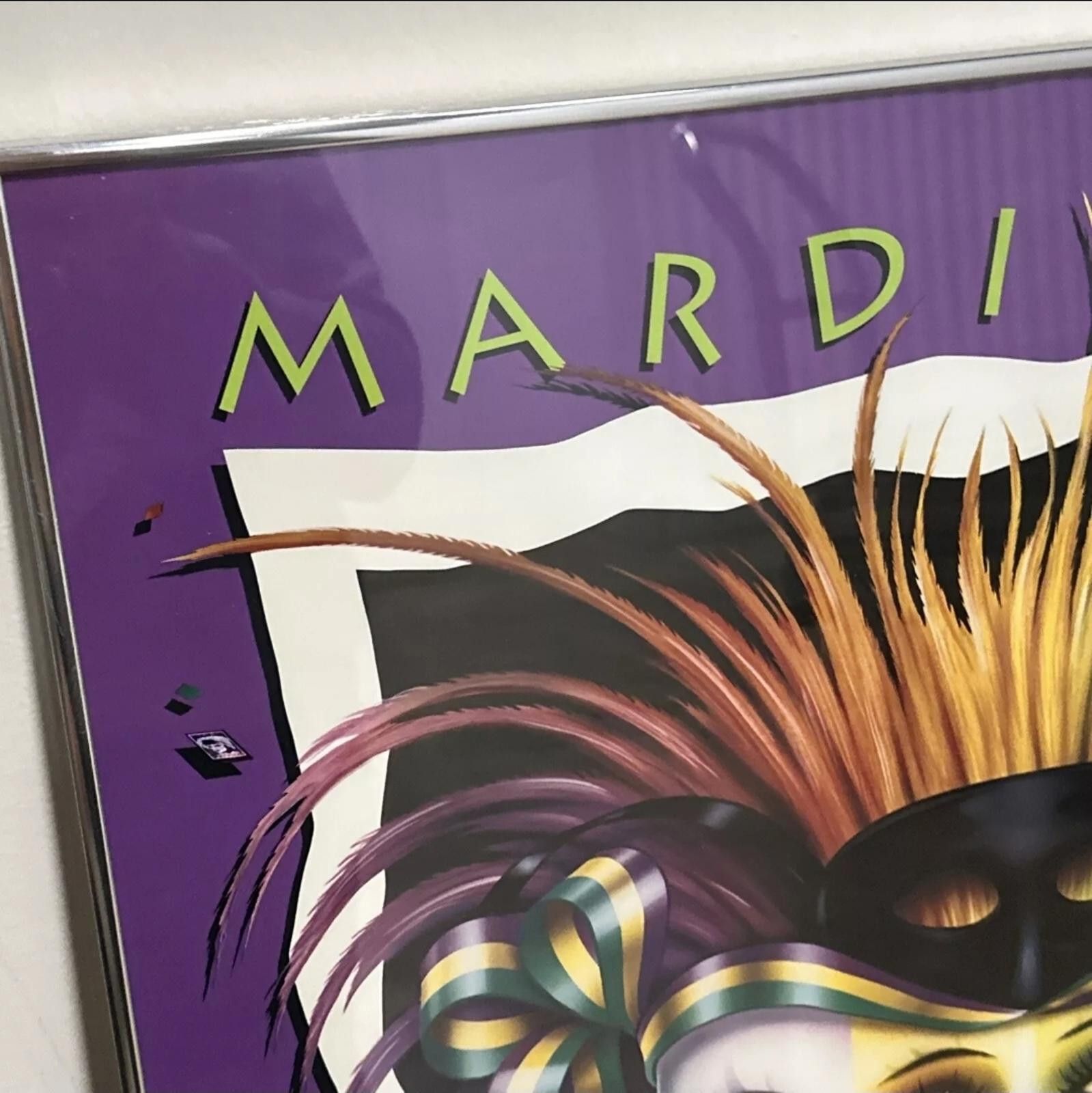 Designer Mardi Gras New Orleans Menagerie 1994 Poster VTG Original Size ONE SIZE - 2 Thumbnail