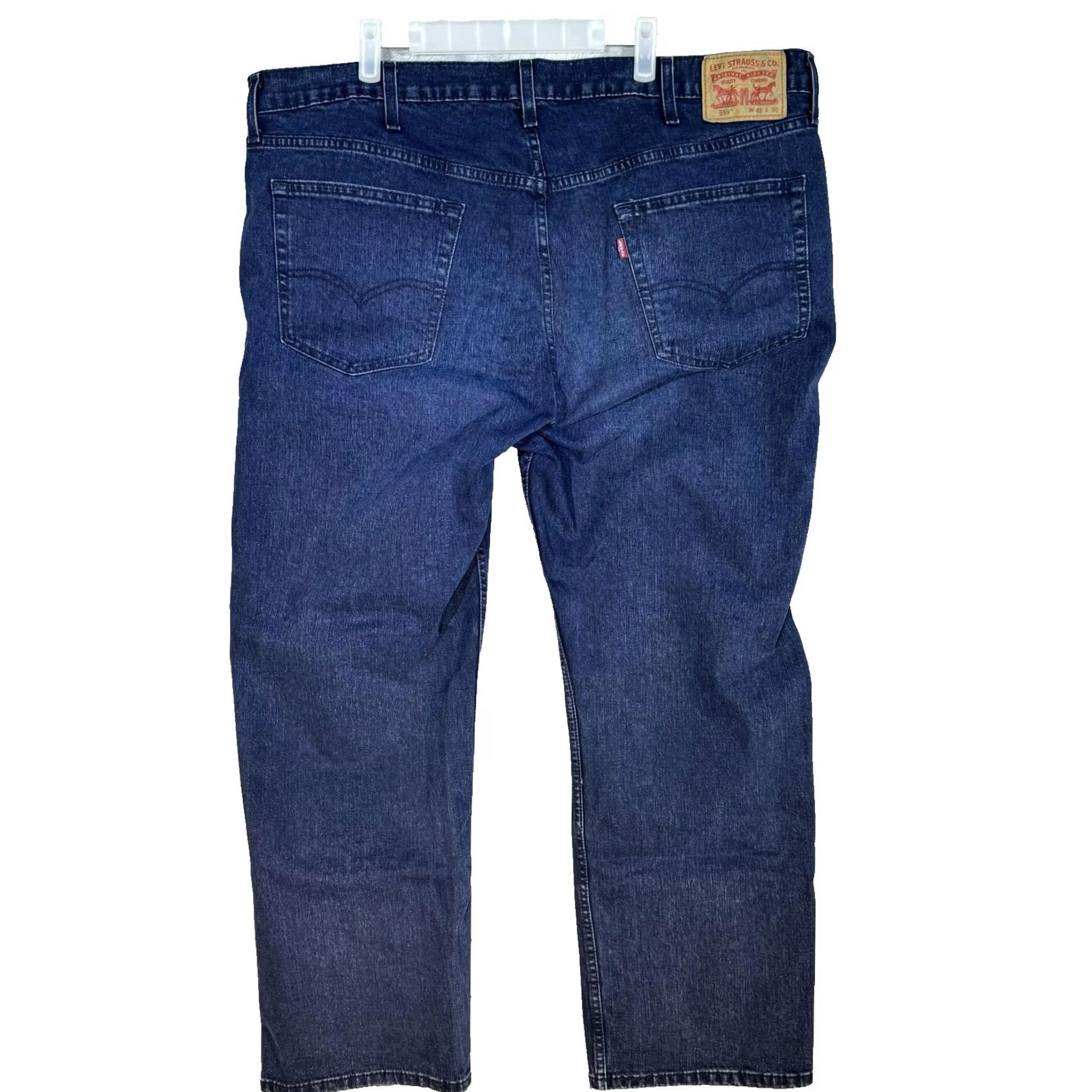 Levi's Levi'S 559 Jeans Men - Dark Wash Relaxed Straight Denim - Classic Fit Size US 42 / EU 58 - 2 Thumbnail