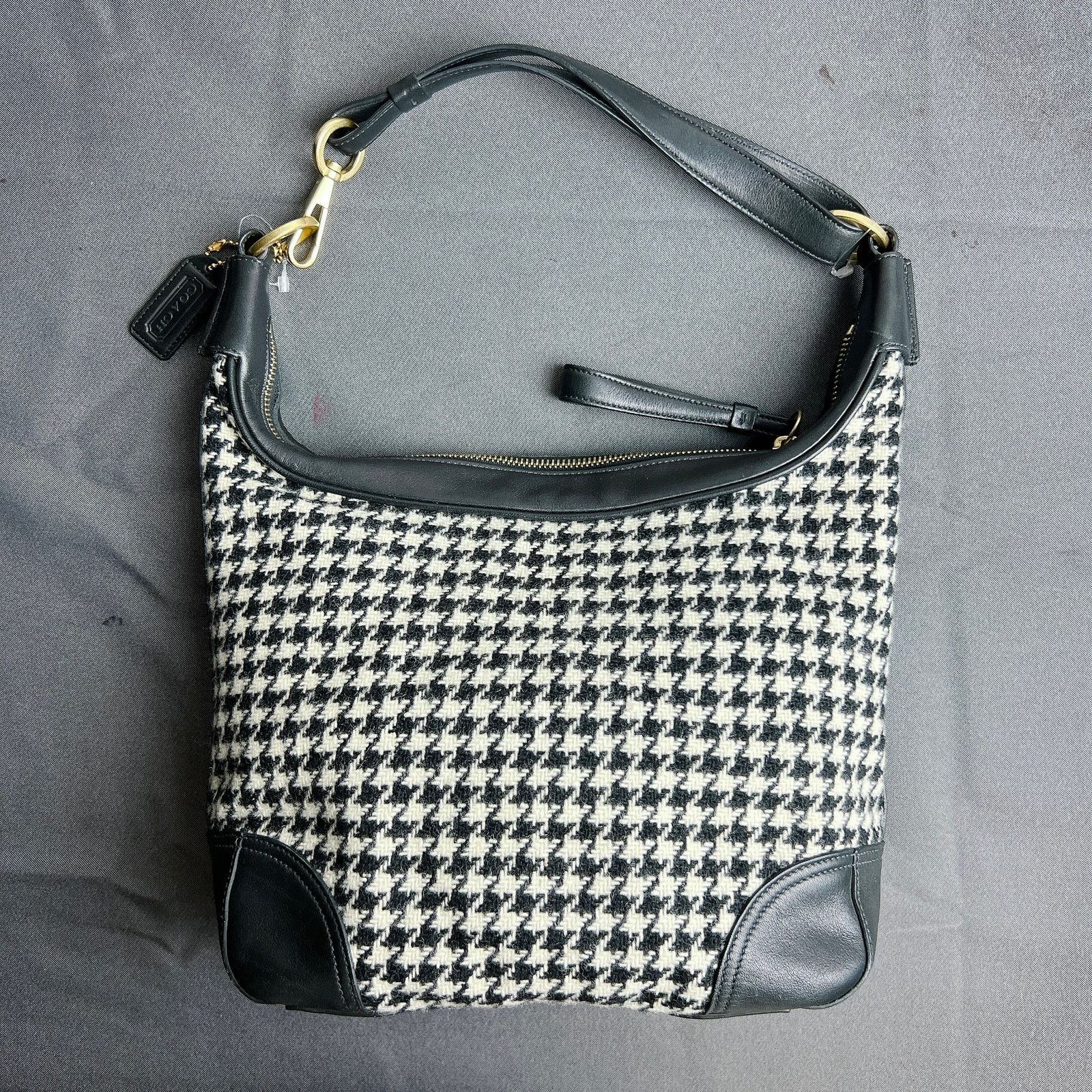 Coach Coach Houndstooth Hobo Purse Hobo Shoulder bag 6954 Size ONE SIZE - 4 Thumbnail