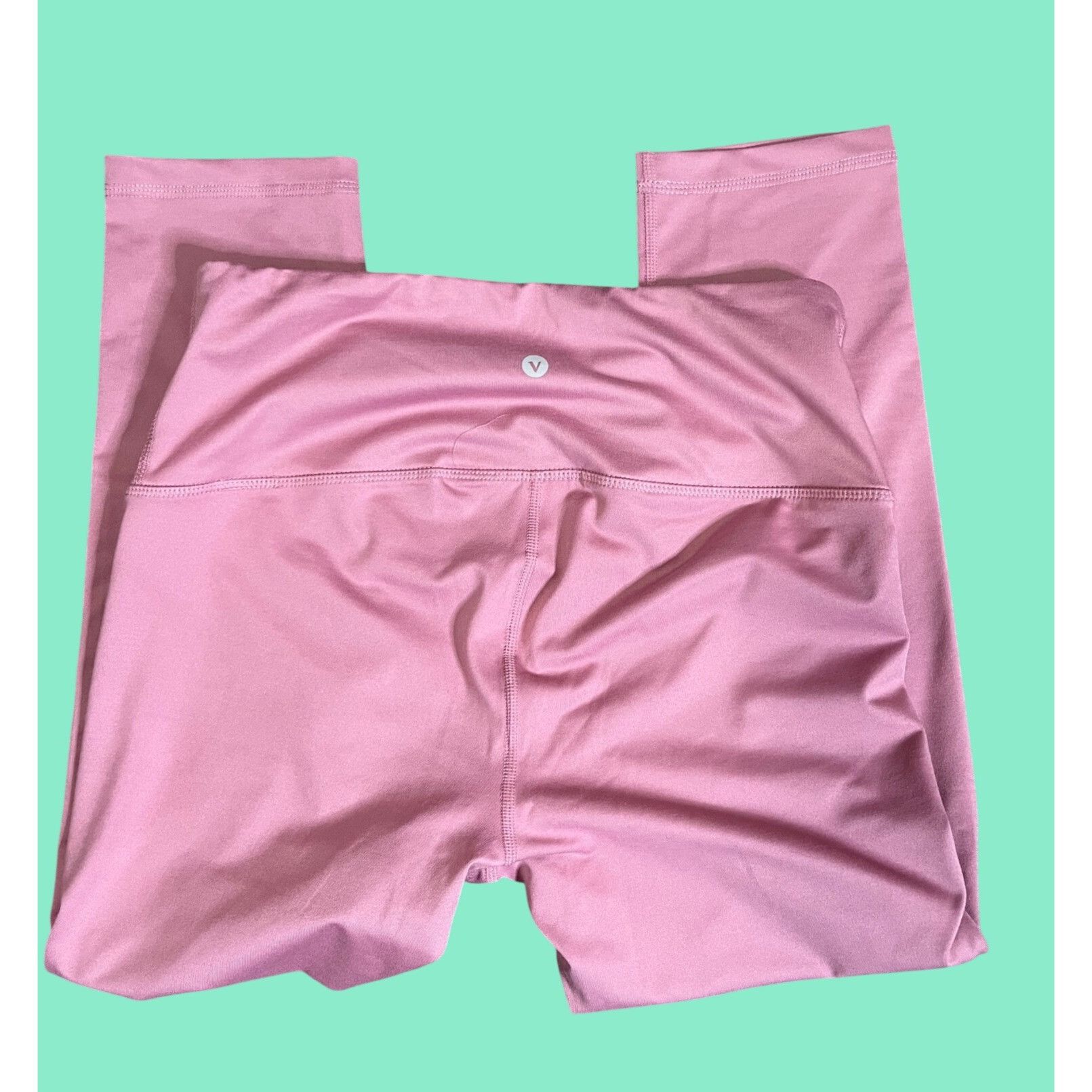 Other Velocity Womens High-Waist Pink Cropped Leggings Size M Stre Size 30" / US 8 / IT 44 - 4 Thumbnail
