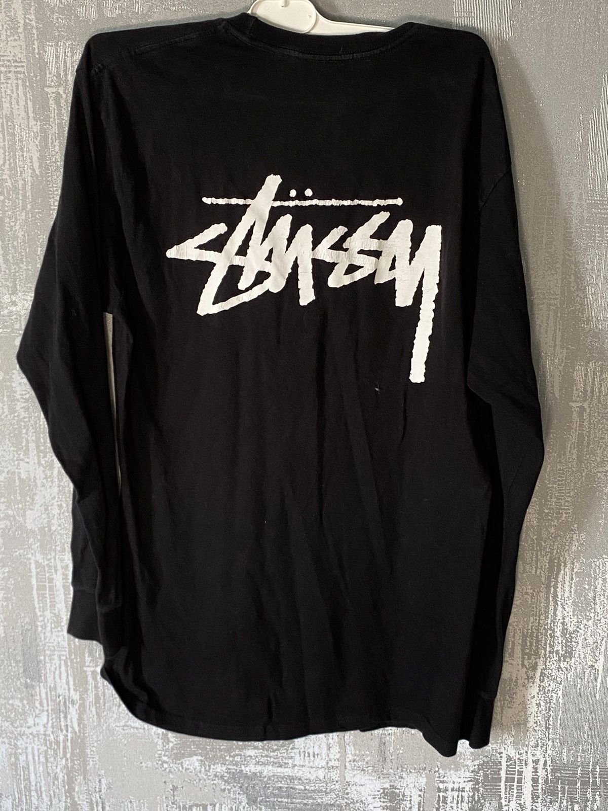 Vintage Stussy Original Stüssy Black Basic Long Sleeve T-Shirt Stussy