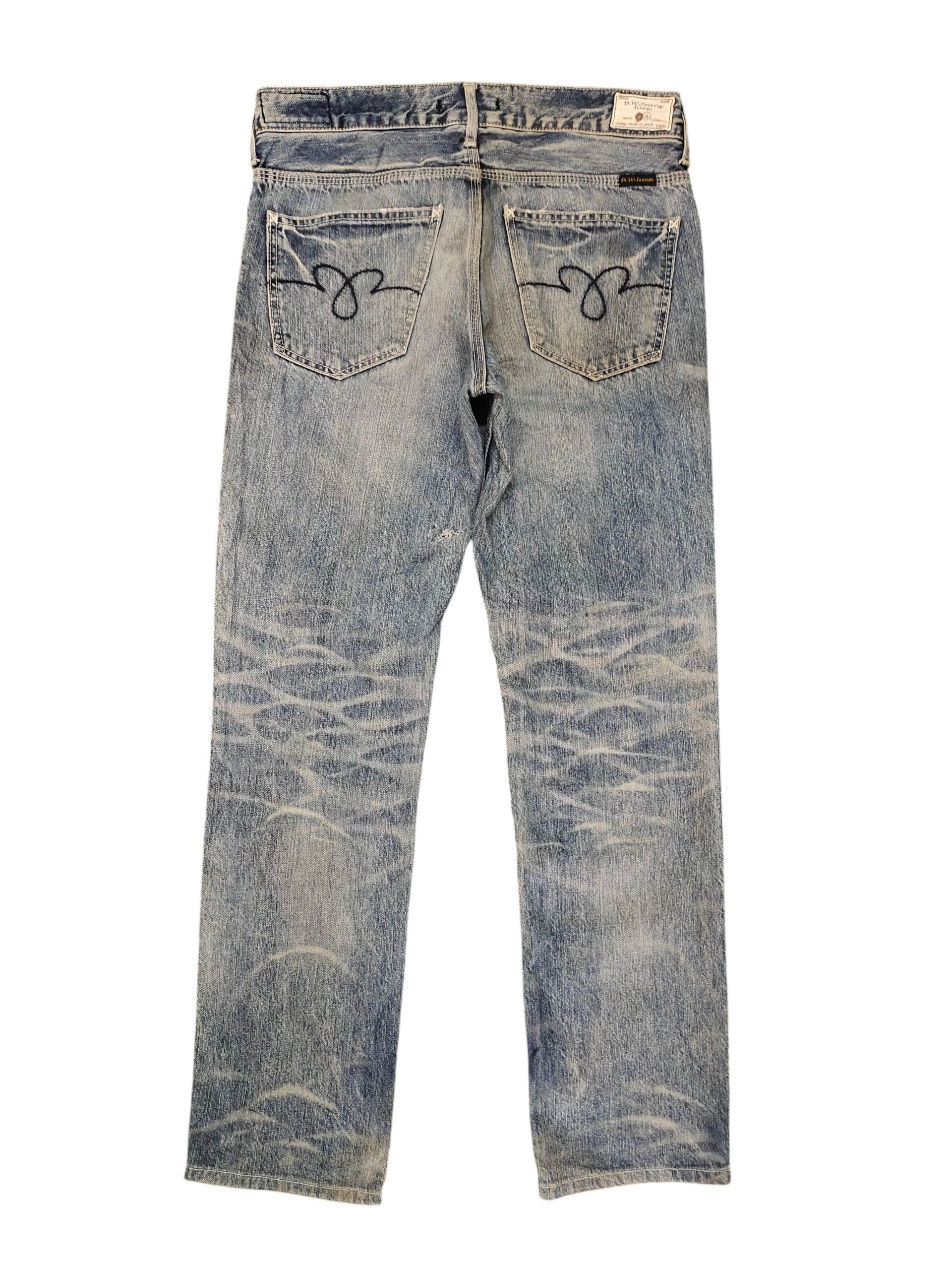 Kapital Vintage Blueway Japan Clawmark Distress Denim Jeans Size US 31 - 8 Thumbnail
