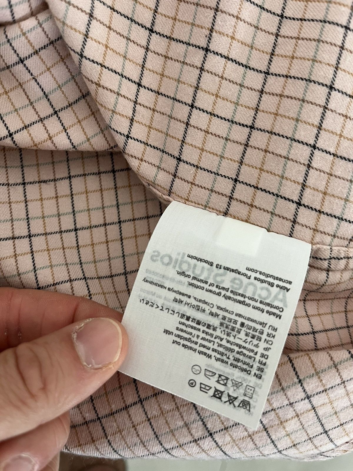 Acne Studios ACNE STUDIOS flannel check shirt Size US M / EU 48-50 / 2 - 7 Thumbnail