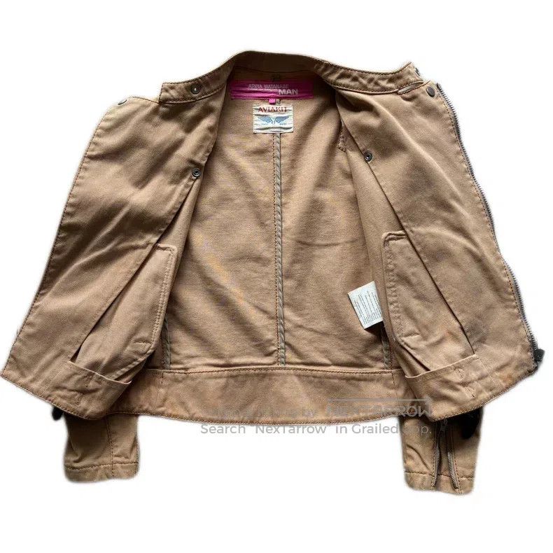 Junya Watanabe Junya Watanabe Khaki Moto Jacket Size US S / EU 44-46 / 1 - 3 Thumbnail