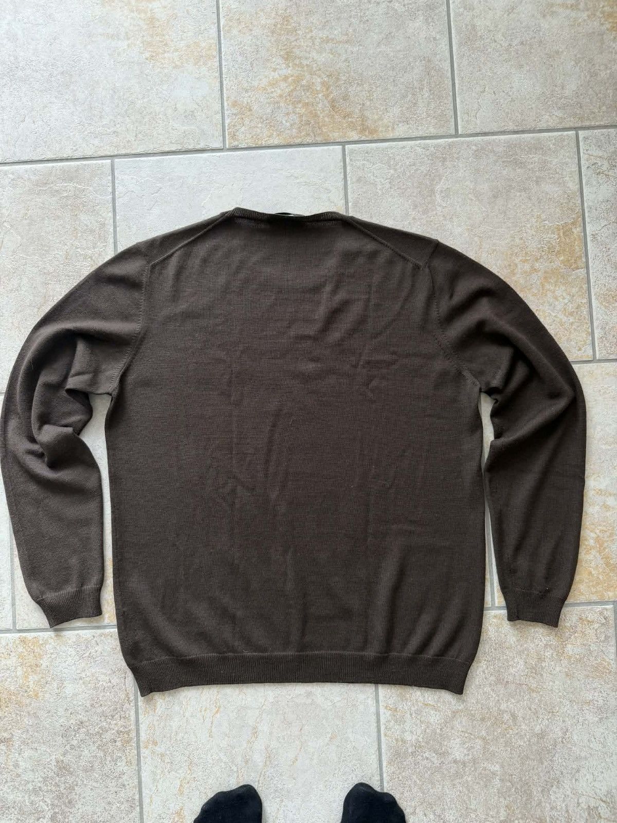 Prada Prada Brown Wool Crewneck Size US L / EU 52-54 / 3 - 2 Thumbnail