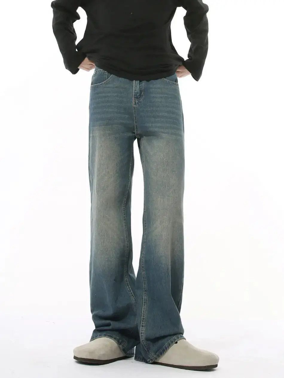 Japanese Brand Retro loose casual high street jeans Size US 32 / EU 48 - 4 Thumbnail
