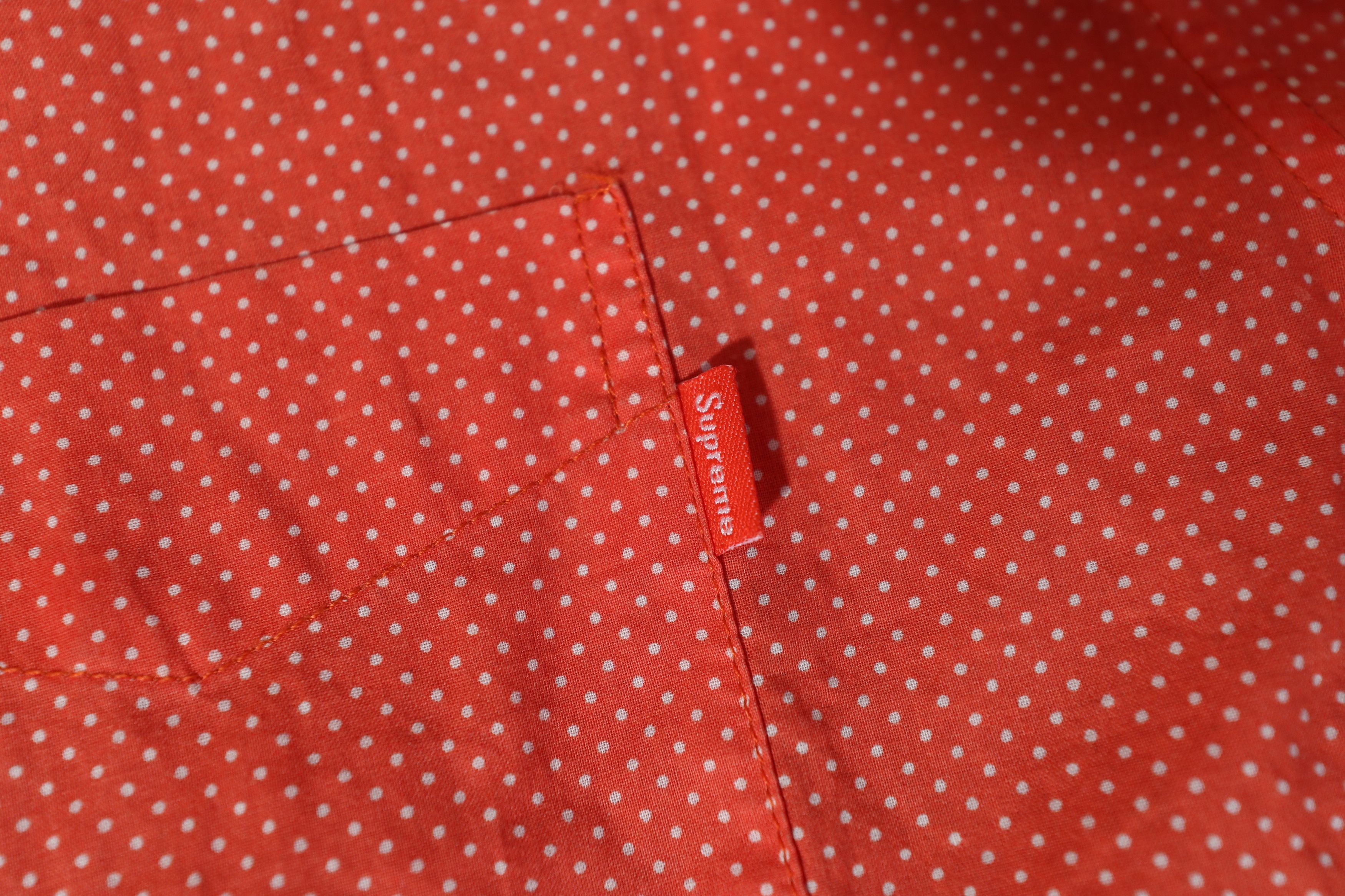 Supreme Supreme Salmon Polkadot Short Sleeve Buttondown (XL) Size US XL / EU 56 / 4 - 5 Thumbnail