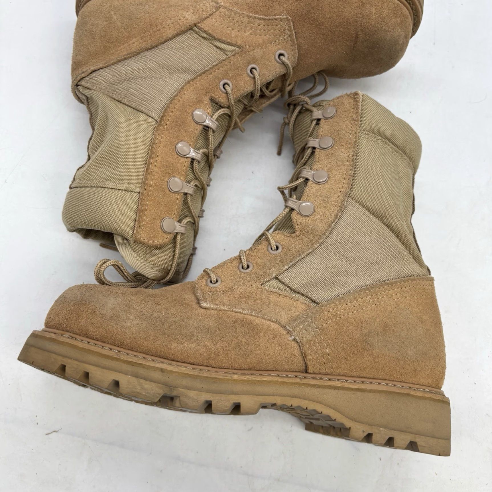 Vintage ALTAMA Waterproof Combat Boots Women's 5.5 W Coyote Brown Workwear Mid-Calf Size US 5.5 / IT 35.5 - 3 Thumbnail