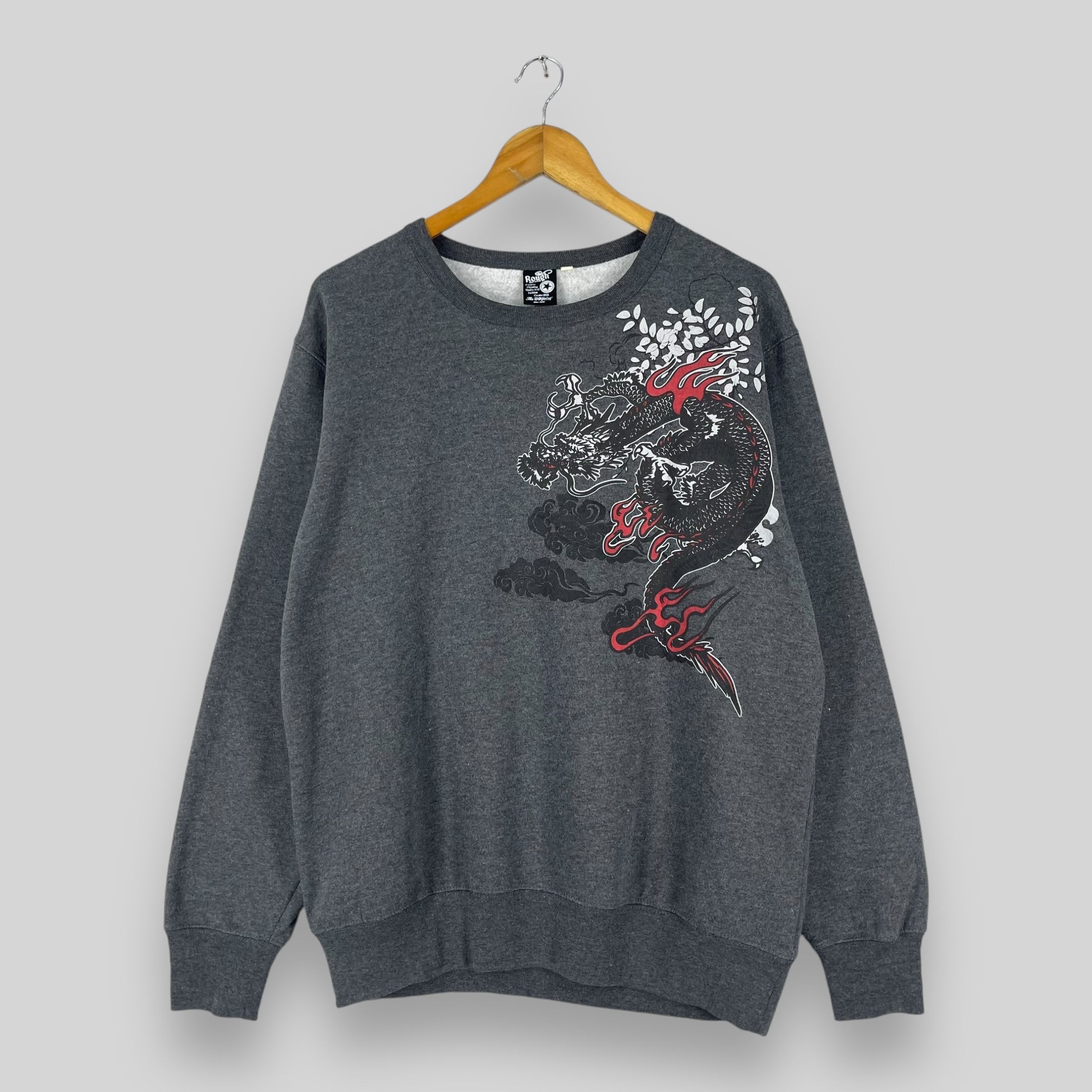 Japanese Brand Vintage Japanese SUKAJAN Dragon Tora Evil Printed Sweatshirt Size US L / EU 52-54 / 3 - 4 Thumbnail
