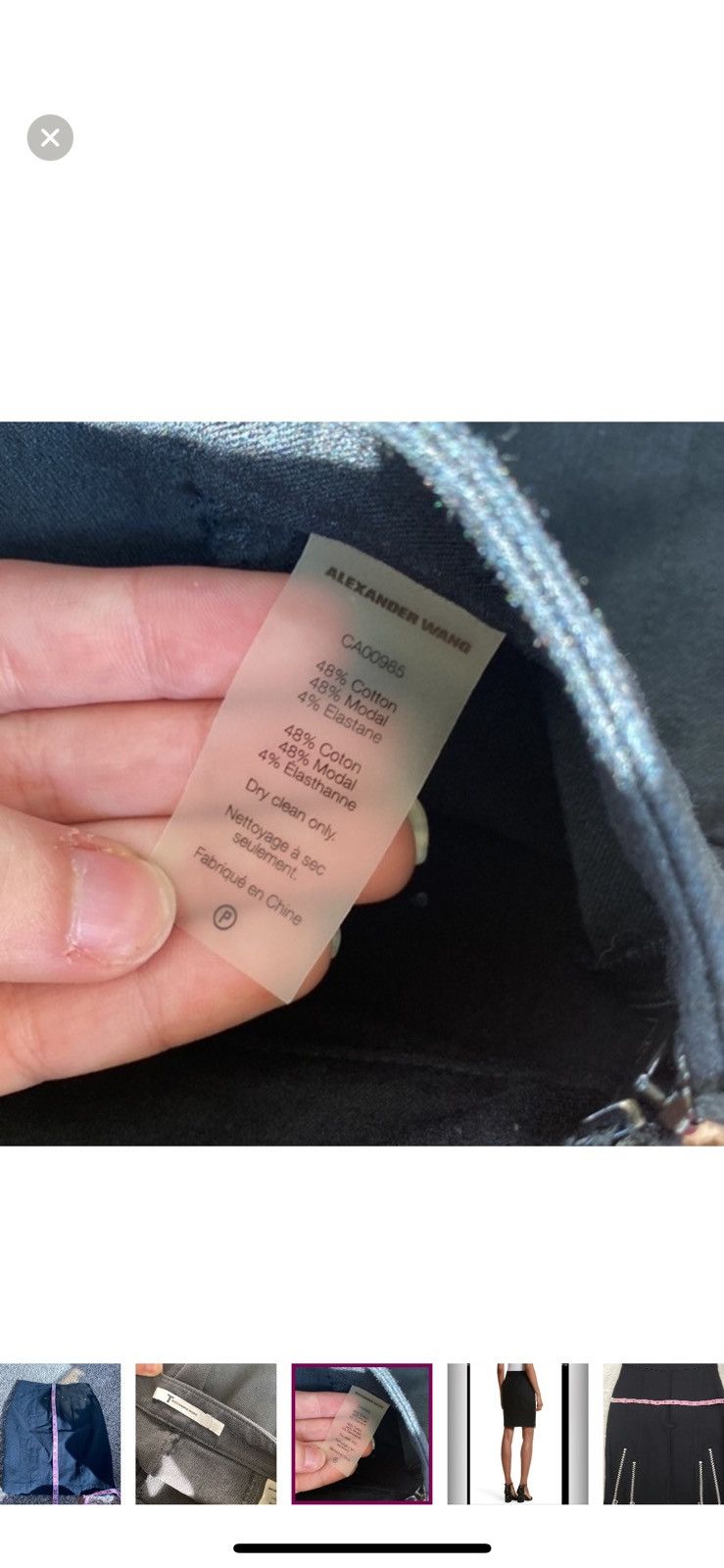 T by Alexander Wang T by Alexander wang black pencil skirt size 2 Size 26" / US 2 / IT 38 - 6 Thumbnail