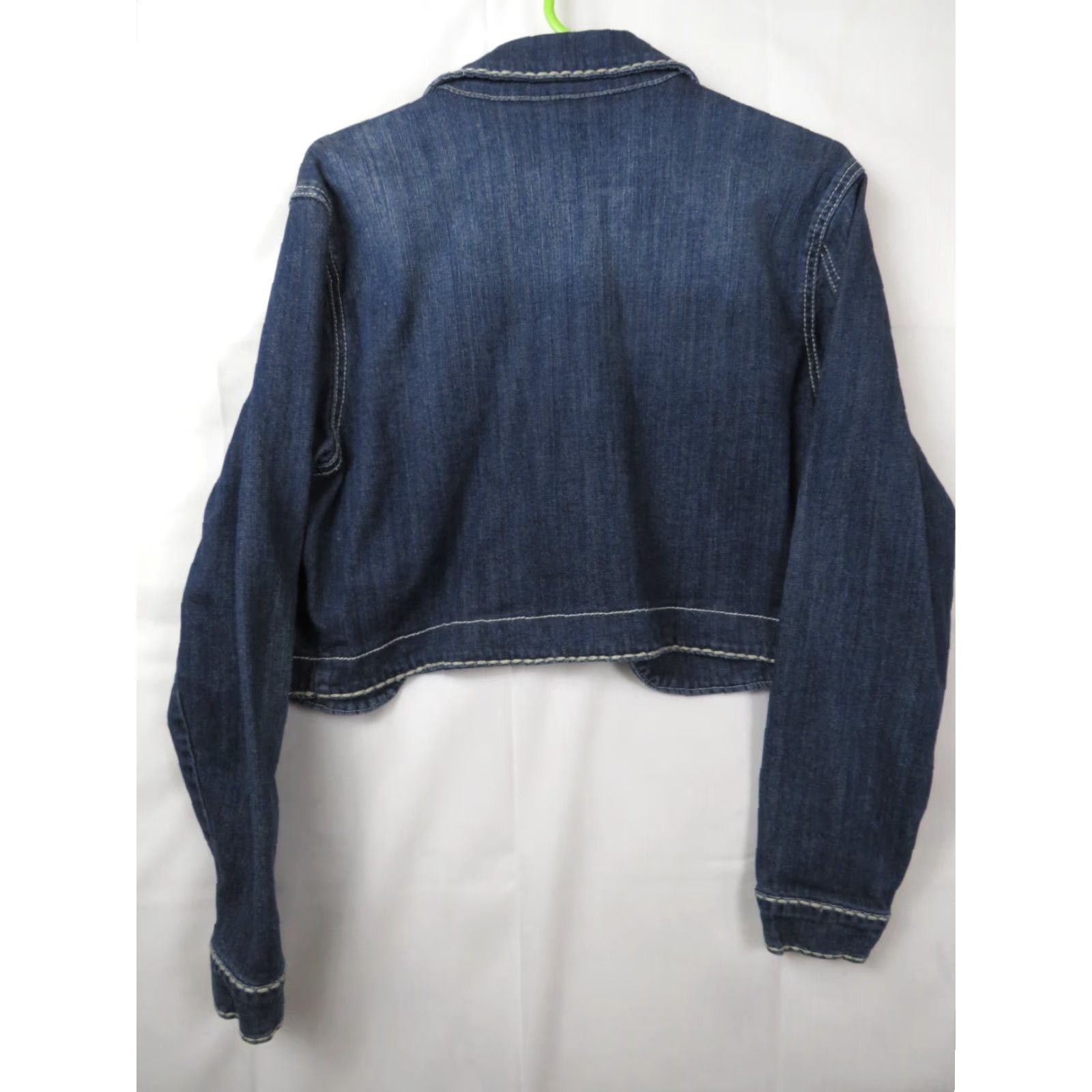 Denime VINTAGE Ethyl Denim Jean Jacket Blue XL Teens Regular Fit Button Closure Pockets Embroidered 80s 90s USA Jacket Size US 36 / EU 52 - 6 Thumbnail