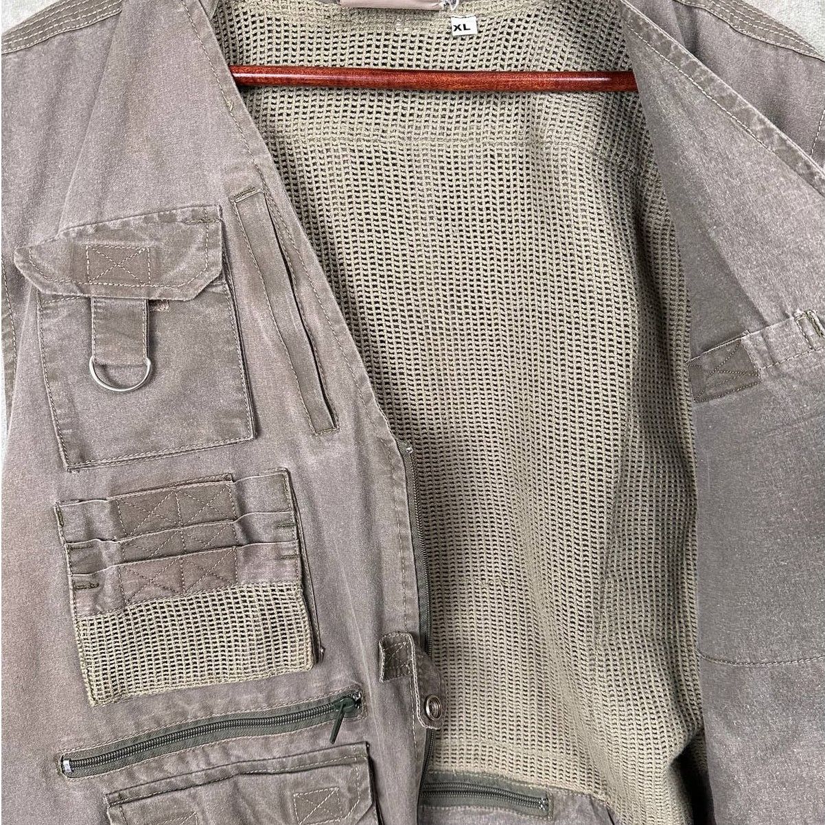 Disney × Vintage Vintage Utility Vest XL Indiana Jones Safari Green Outdoor Size US XL / EU 56 / 4 - 6 Thumbnail