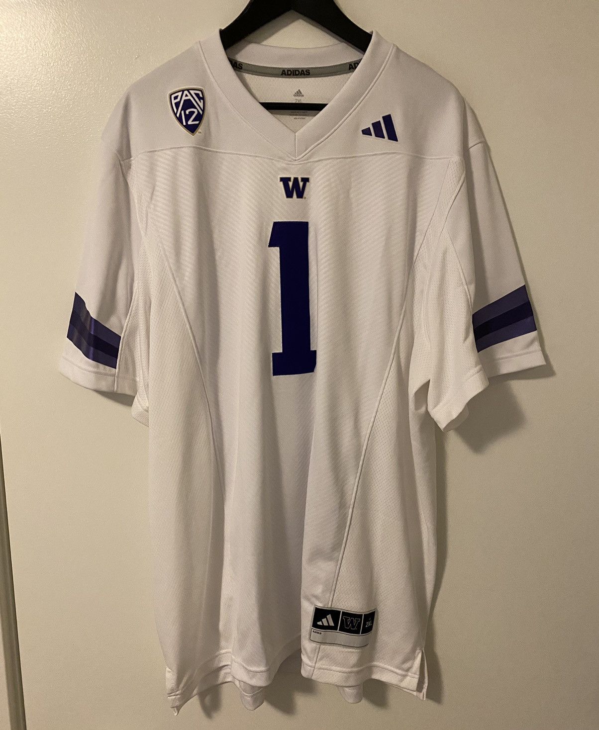 Adidas Adidas University of Washington Football Off-Field Jersey Size US XXL / EU 58 / 5 - 1 Thumbnail