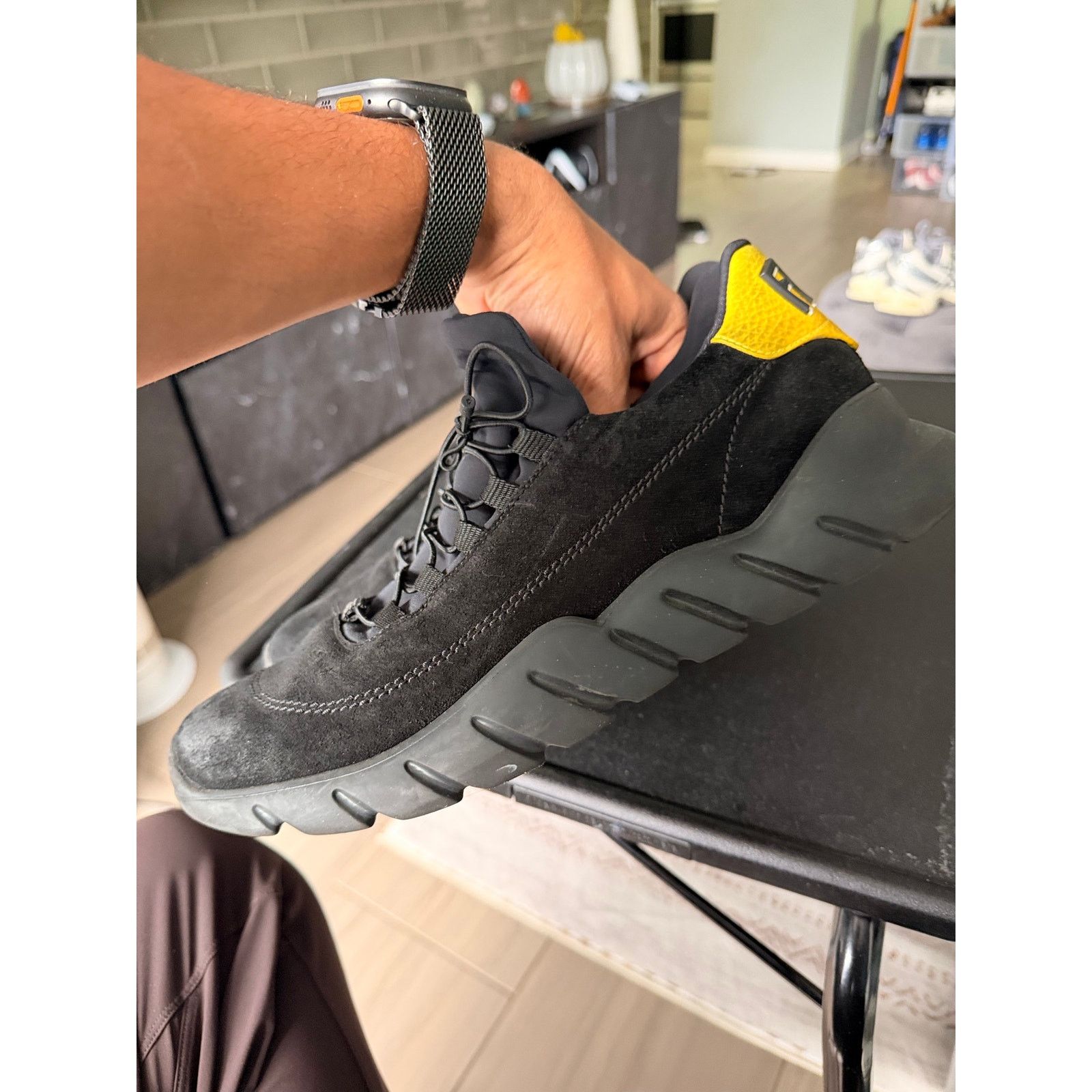 Fendi Fendi Black Yellow Sneaker Size US 9.5 / EU 42-43 - 3 Thumbnail