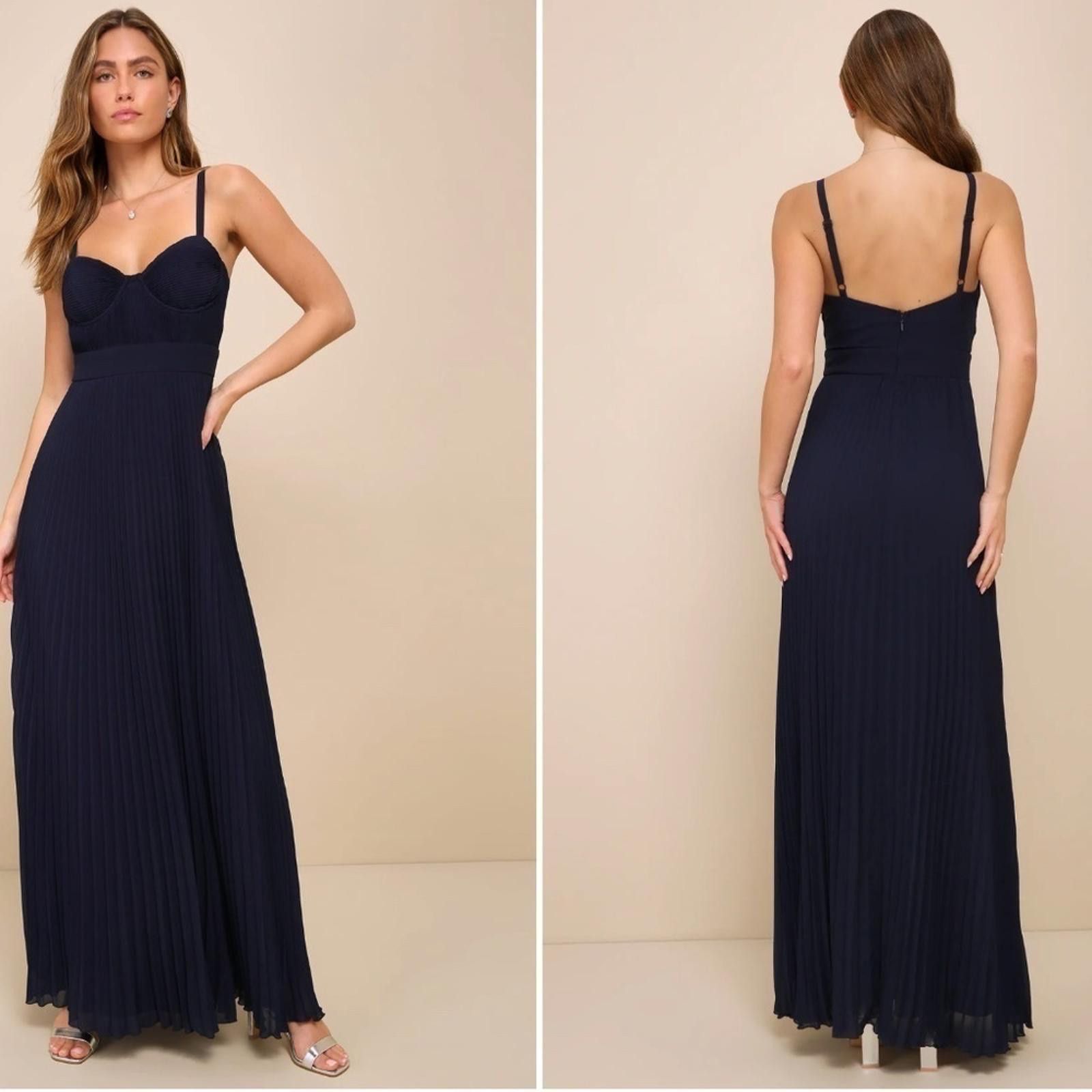 Lulus LULU's Prom Wedding Bridesmaid Sexy Bustier Flowy Maxi Size XS / US 0-2 / IT 36-38 - 3 Thumbnail