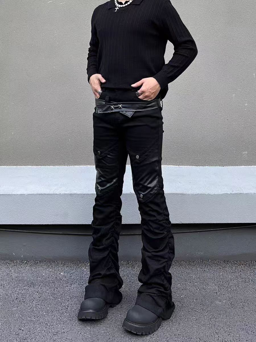 Jean Black flared street jeans Size US 29 - 5 Thumbnail