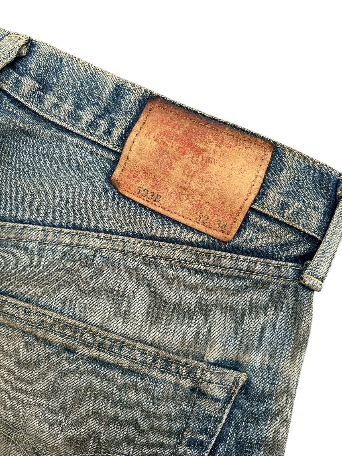 Kapital Vintage Levis Big E Selvedge Rusty Distressed Denim Jeans Size US 32 / EU 48 - 12 Thumbnail