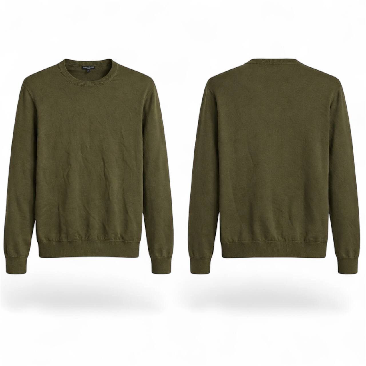 Vintage DOPPELGANGER ROMA KHAKI CLASSIC COTTON JUMPER MENS SIZE M Size US M / EU 48-50 / 2 - 3 Thumbnail