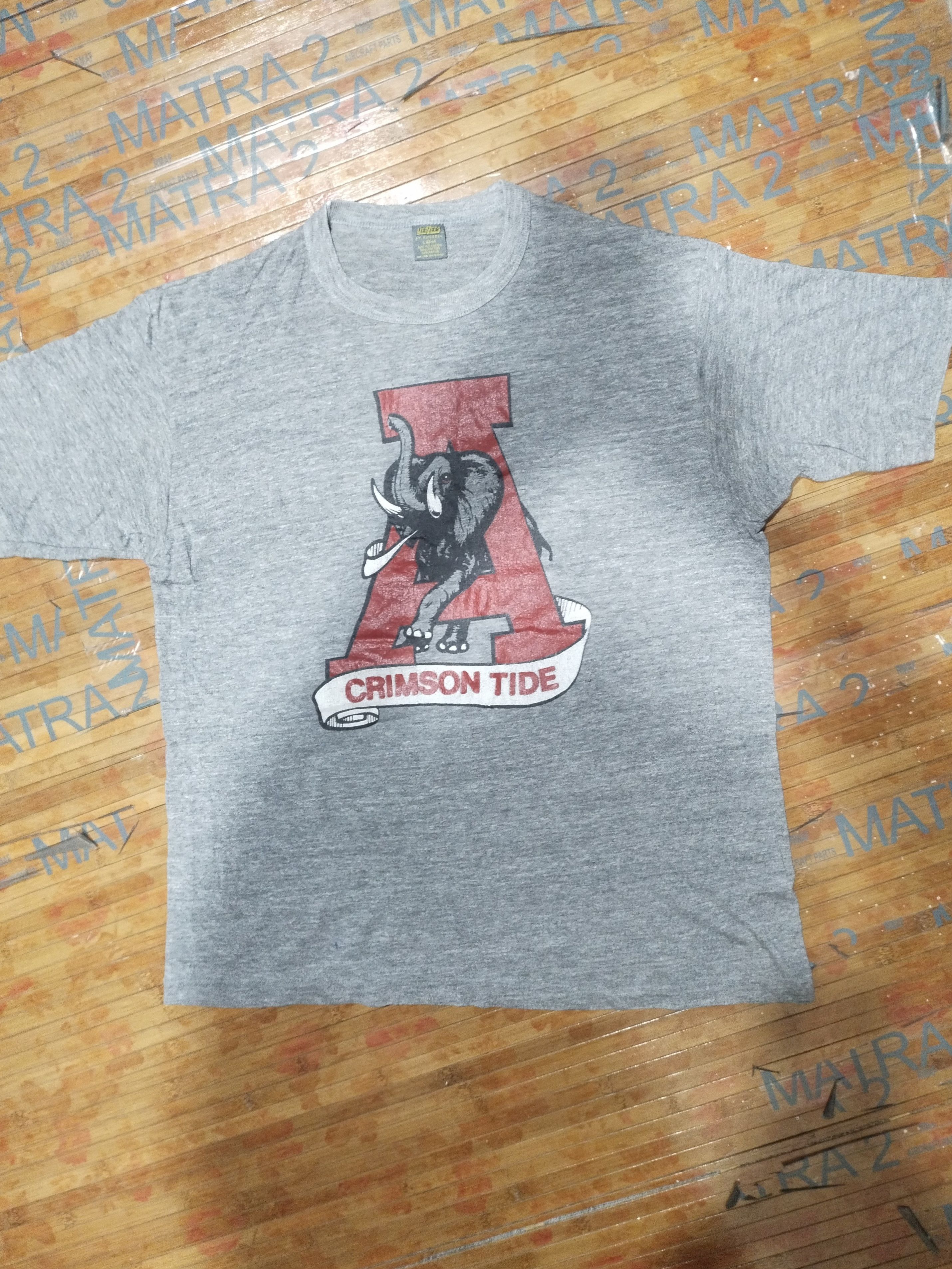 Jerzees × Vintage T Shirt Crimson Tide, 3 Blend Rayon "Crafted Pride in USA Size US L / EU 52-54 / 3 - 2 Thumbnail