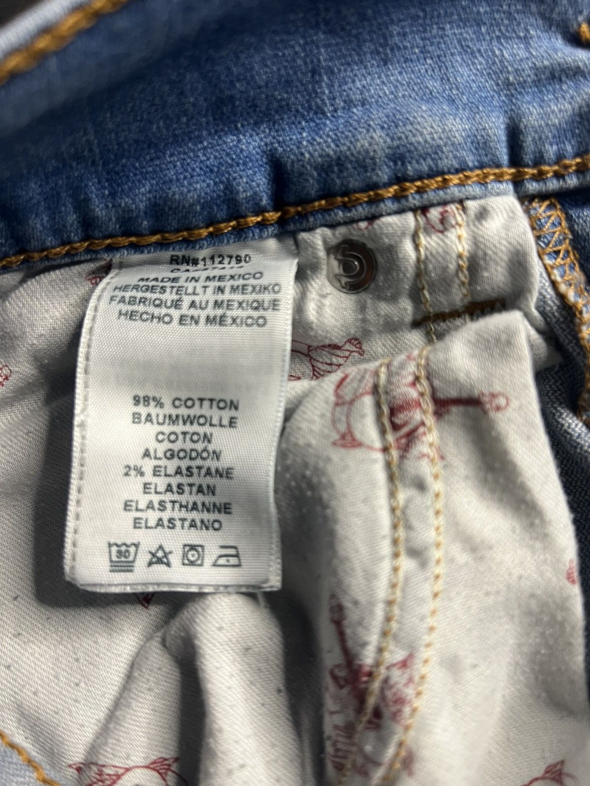 True Religion True Religion Distressed Skinny Jeans – W29 L30 – Blue Wash Size US 29 - 8 Thumbnail