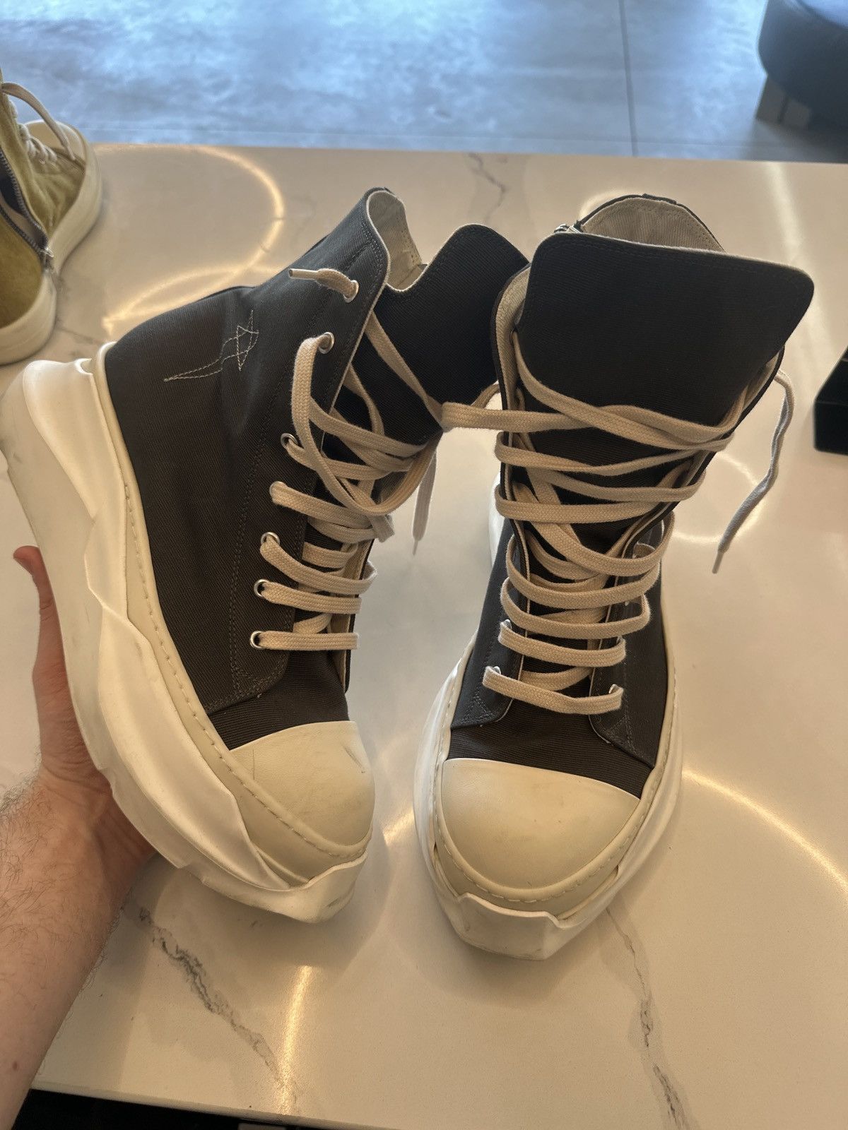 Rick Owens Drkshdw Rick Owens DrkShdw High Brown Size US 10 / EU 43 - 1 Thumbnail