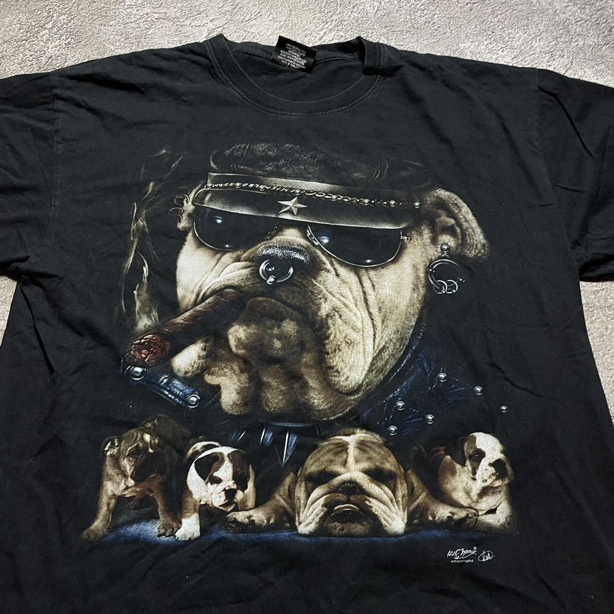 Band Tees Vintage Y2K DOG FACE TEE BAND ABSTRACT ROCK GRUNGE HORROR Size US XL / EU 56 / 4 - 4 Thumbnail