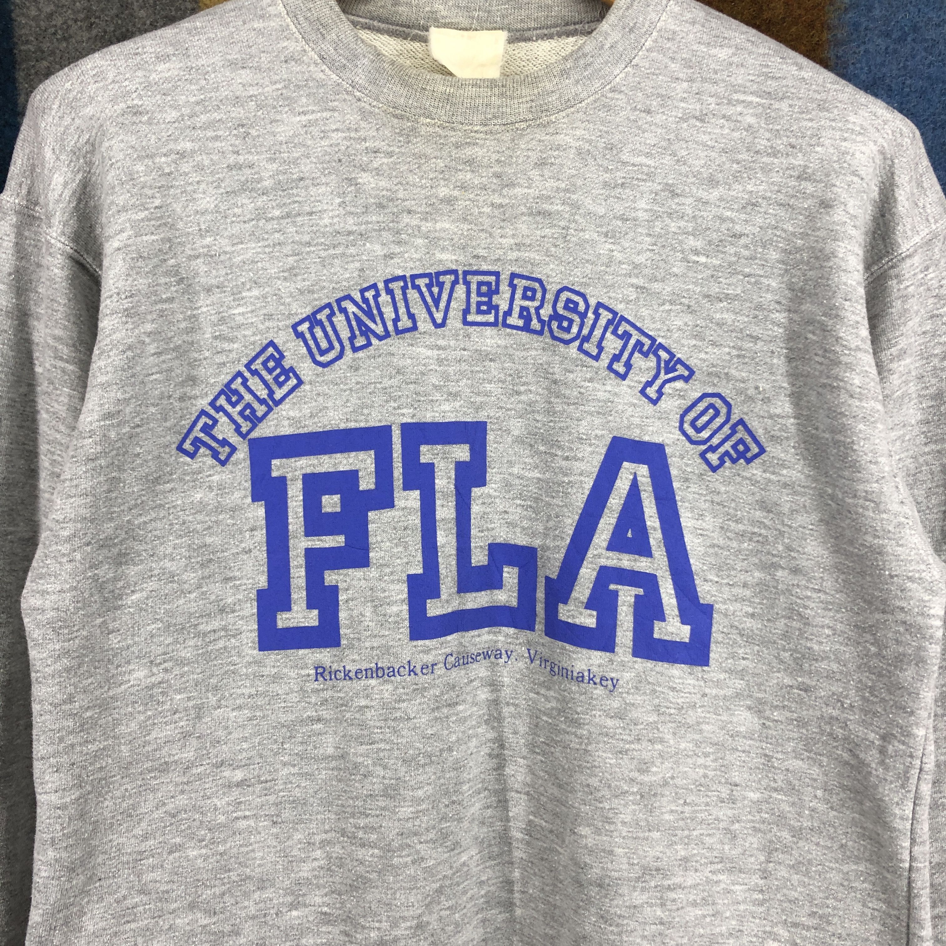 Japanese Brand THE UNIVERSITY Of FLA Crew Neck Sweatshirt #0374/P Size US M / EU 48-50 / 2 - 2 Thumbnail