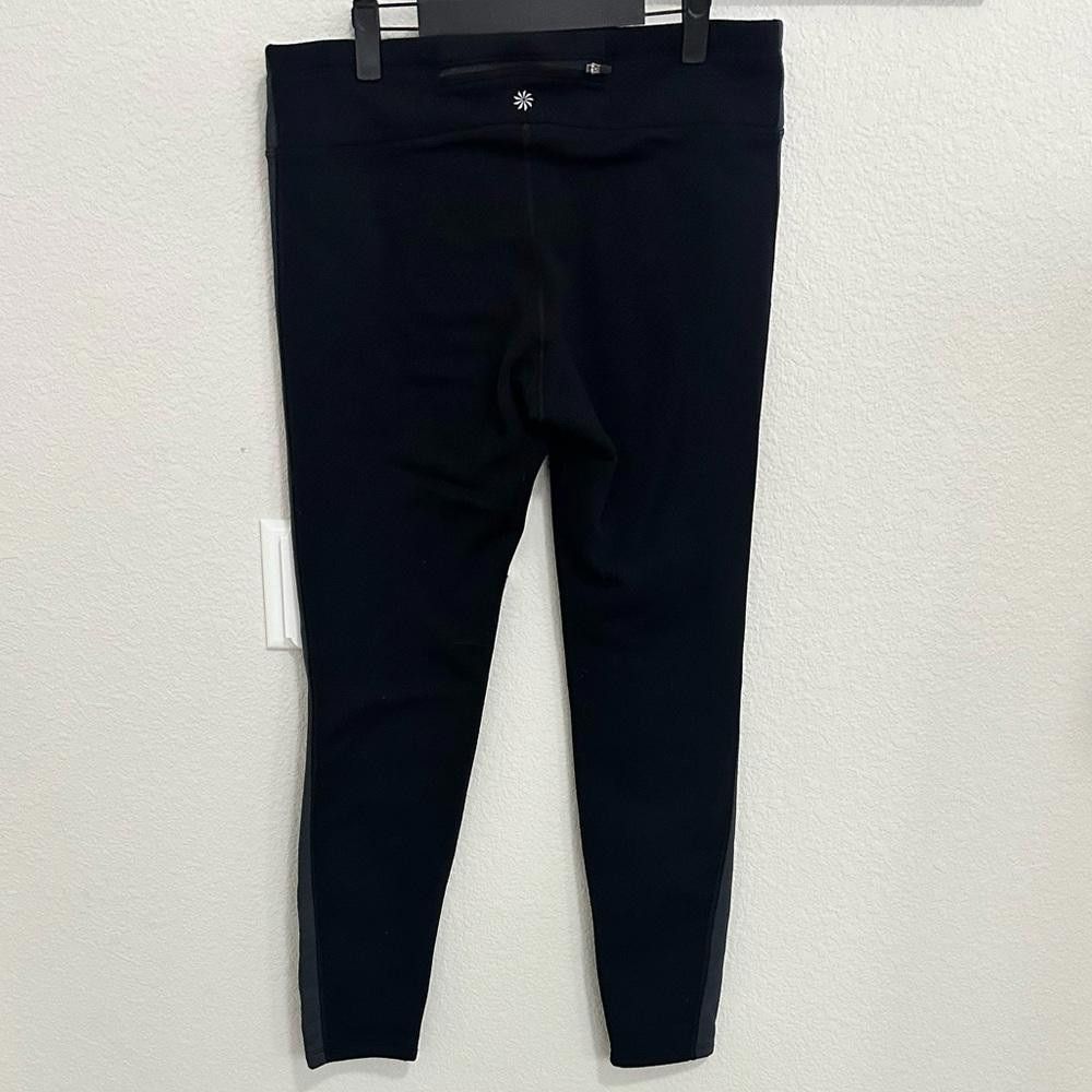 Athleta Athleta Street To Summit Fleece Reflective Leggings Black XL Size 36" / US 14 / IT 50 - 4 Thumbnail