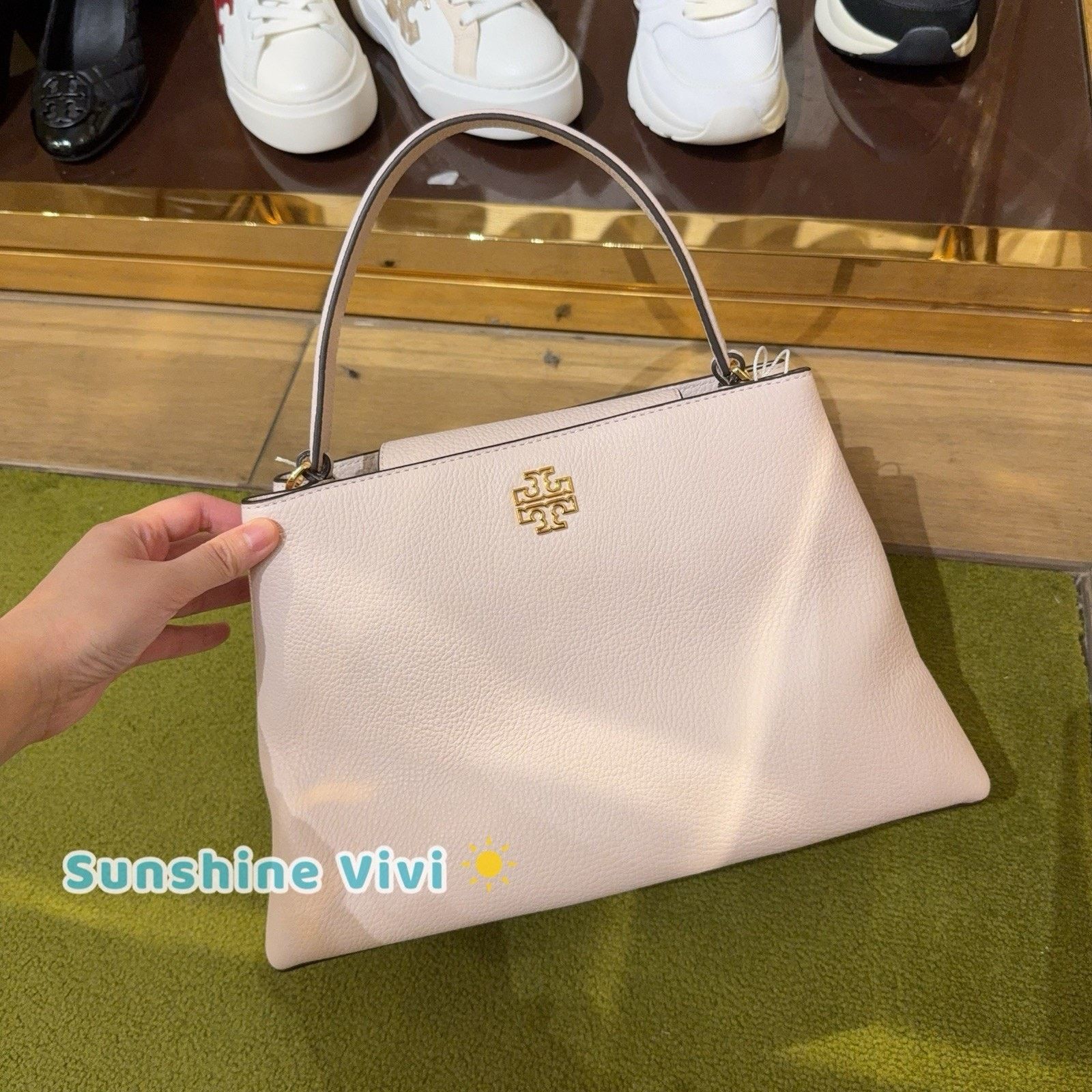 Tory Burch NWT Tory Burch 160639 Large Britten Satchel Bag Size ONE SIZE - 1 Thumbnail