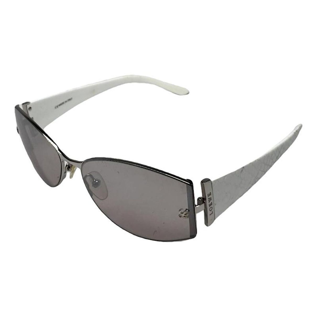 Loewe White Plastic Sunglasses Size ONE SIZE - 1 Thumbnail