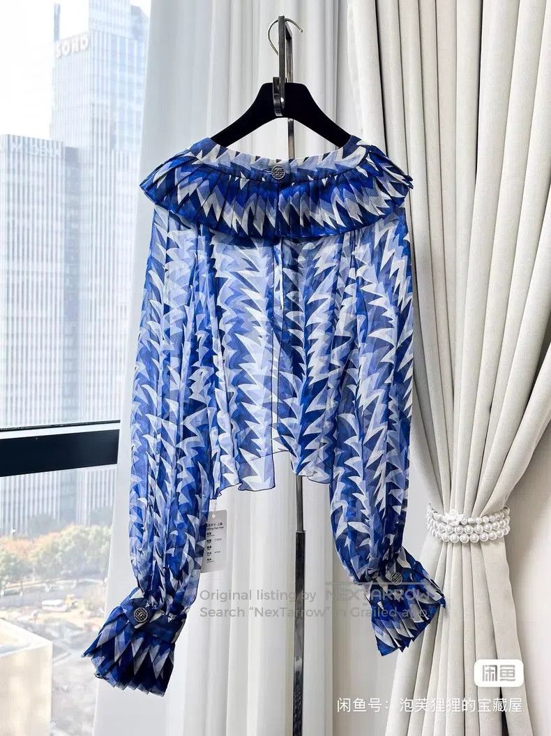 Chanel Chanel 19C early spring vacation cruise series blue and wh Size XS / US 0-2 / IT 36-38 - 3 Thumbnail