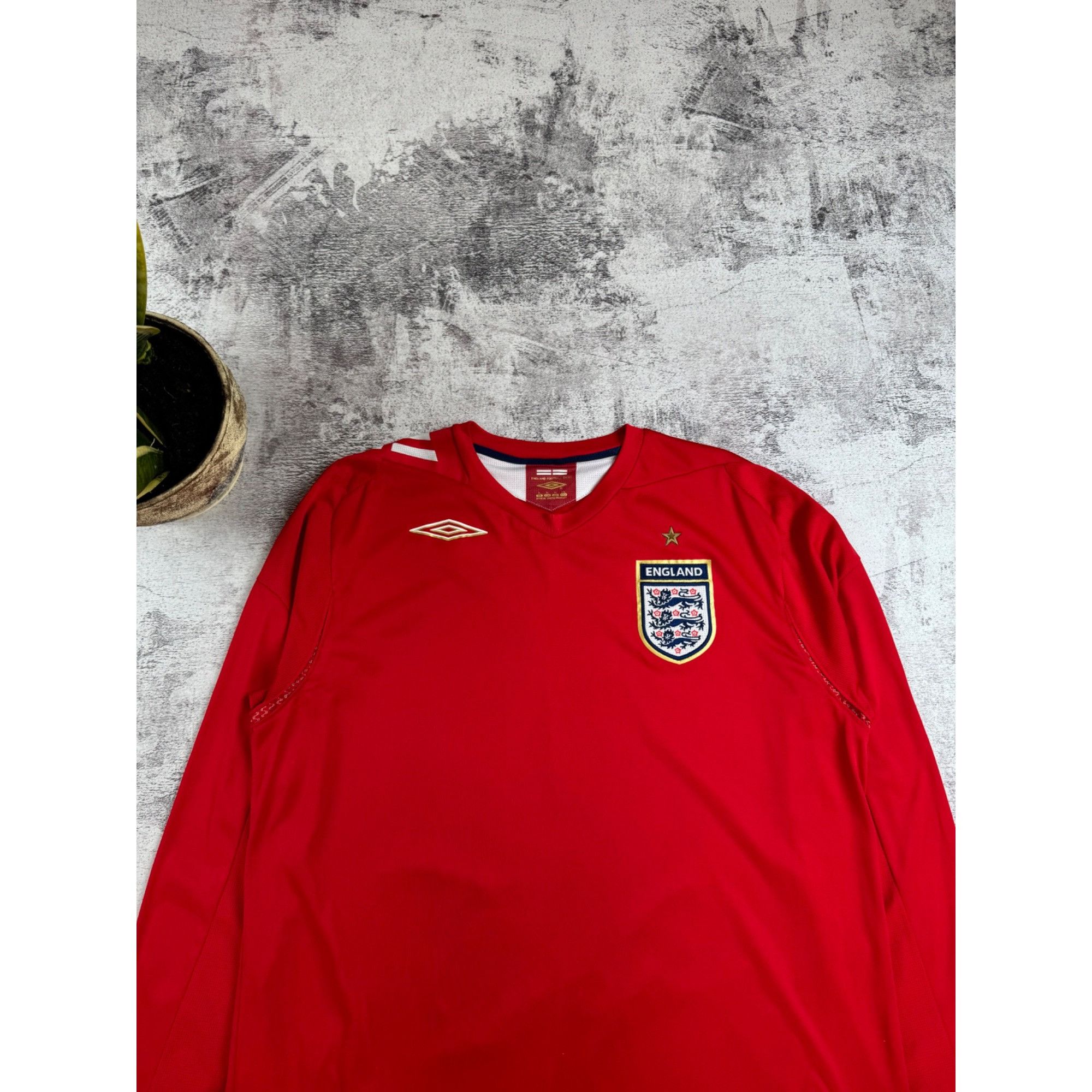 Umbro Vintage England 2006/2008 Away Long Sleeve Umbro National So Size US XL / EU 56 / 4 - 5 Thumbnail