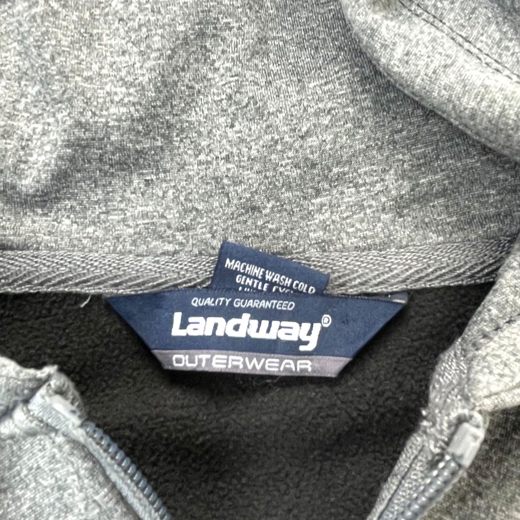 Vintage Heavenly Lake Tahoe Hoodie Men 2XL Gray Fleece Lined Full Zip Logo Landway Hoodie Ski Outdoor Sports Mens Size US XXL / EU 58 / 5 - 4 Thumbnail