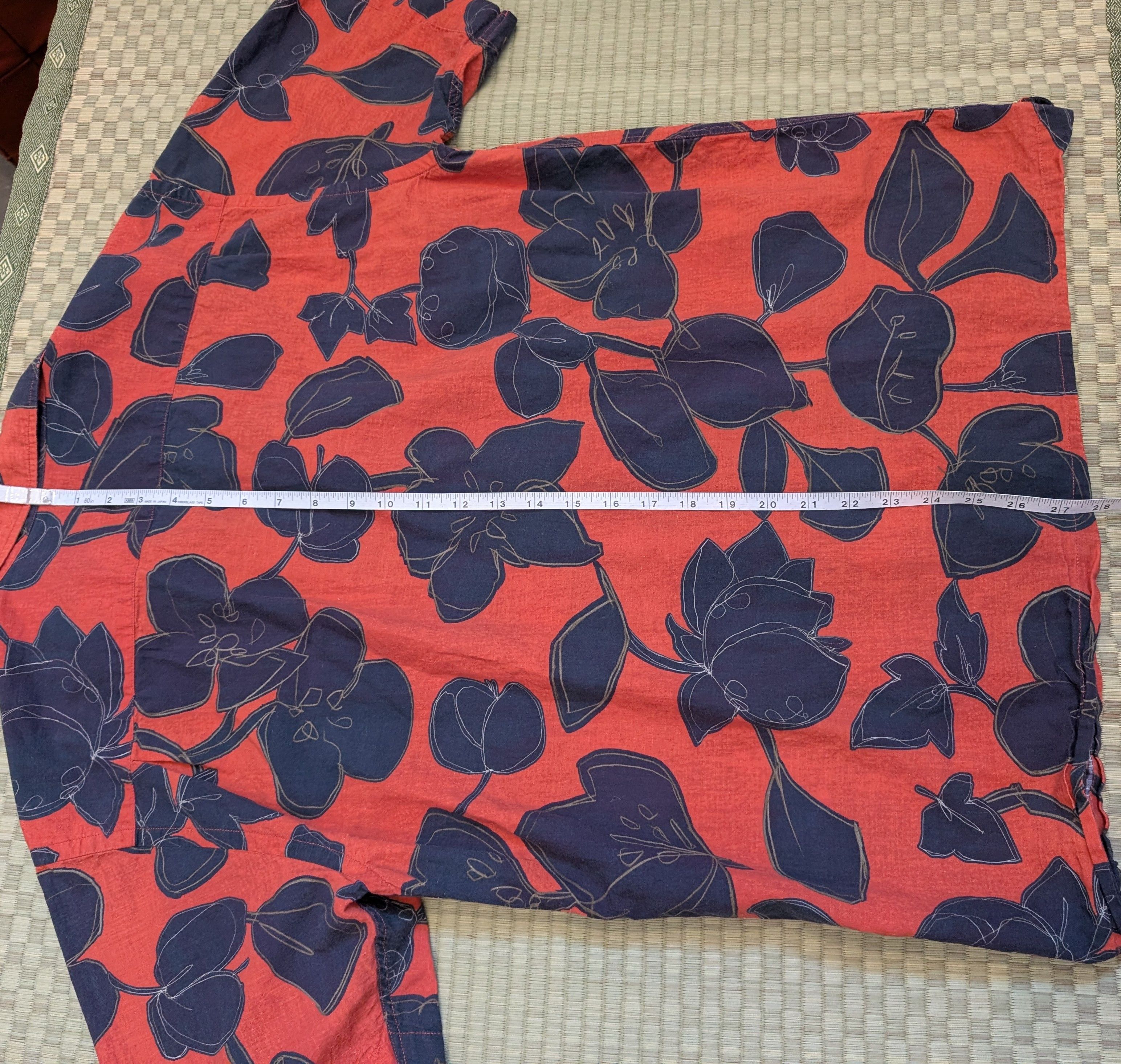 CLOSED Closed Floral SS Hawaiian Shirt Grapefruit Made in Portugal Size US L / EU 52-54 / 3 - 6 Thumbnail