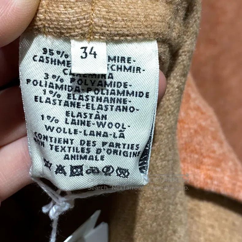 Hermes Hermes Orange Cashmere Overcoat Size XXS / US 00 / IT 34 - 4 Thumbnail