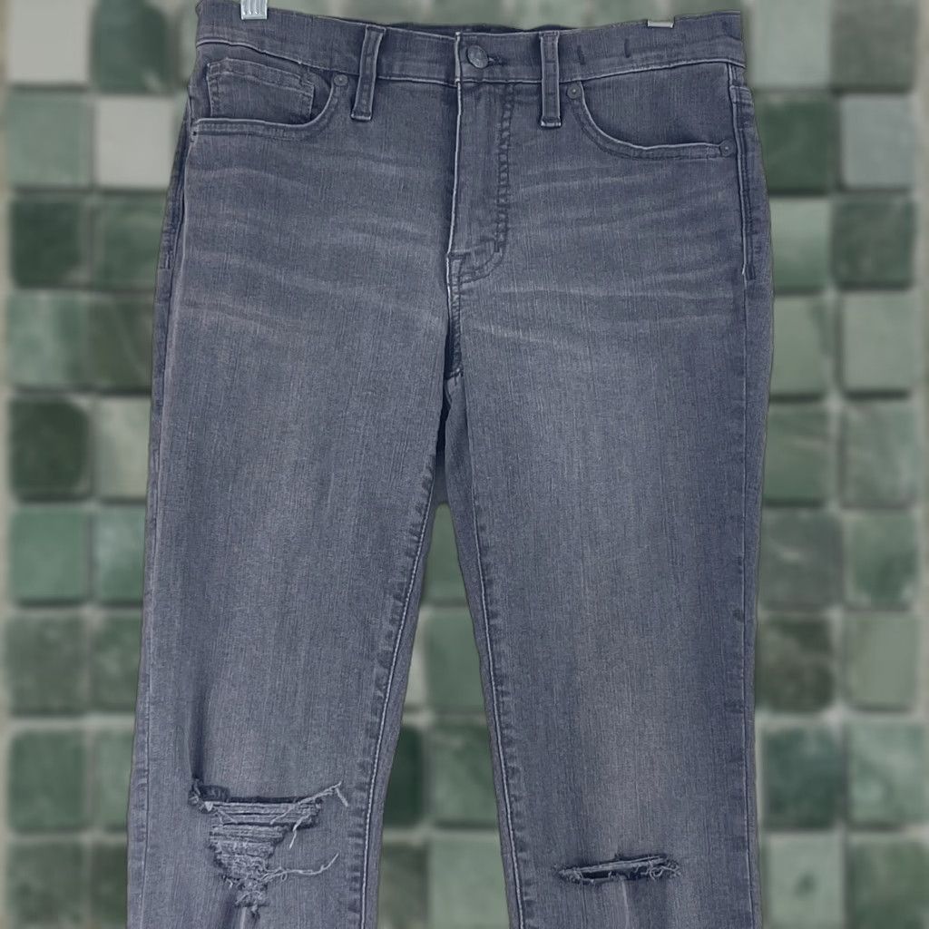 Madewell Madewell Black Denim 9" Mid-Rise Skinny Jeans Womens Size 27 Casual Size 27" / US 4 / IT 40 - 1 Thumbnail