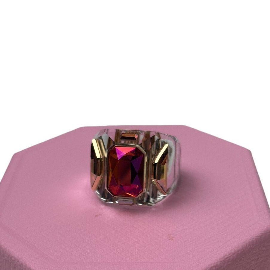 Swarovski Swarovski Chroma Cocktail Ring Pink and Gold 60 - 9 USA Size ONE SIZE - 3 Thumbnail