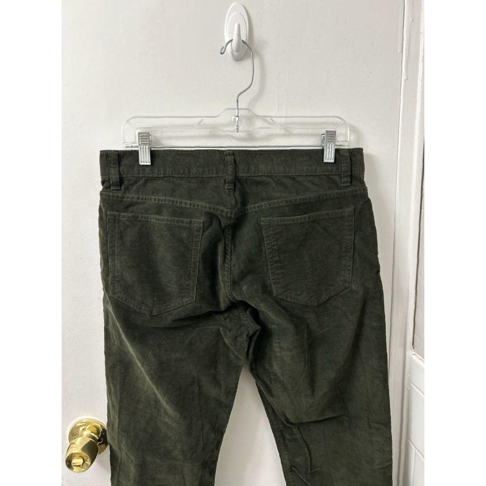 Olive J.Crew Mercantile Flex Corduroy Pants Mens 32x30 Olive Green Slim Fit YKK Corduroy Chino 5-Pocket Stretch Modern Comfort Mens Size US 32 / EU 48 - 7 Thumbnail