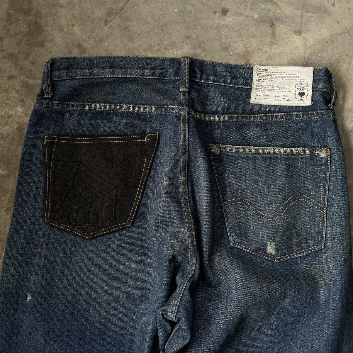 Wtaps WTAPS Extreme Distressed Patchwork Denim Selvedge Size US 34 / EU 50 - 4 Thumbnail