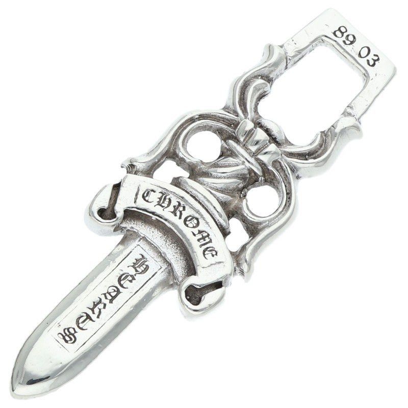 Chrome Hearts Chrome Hearts #10 Large Dagger Zipper Pendant Silver