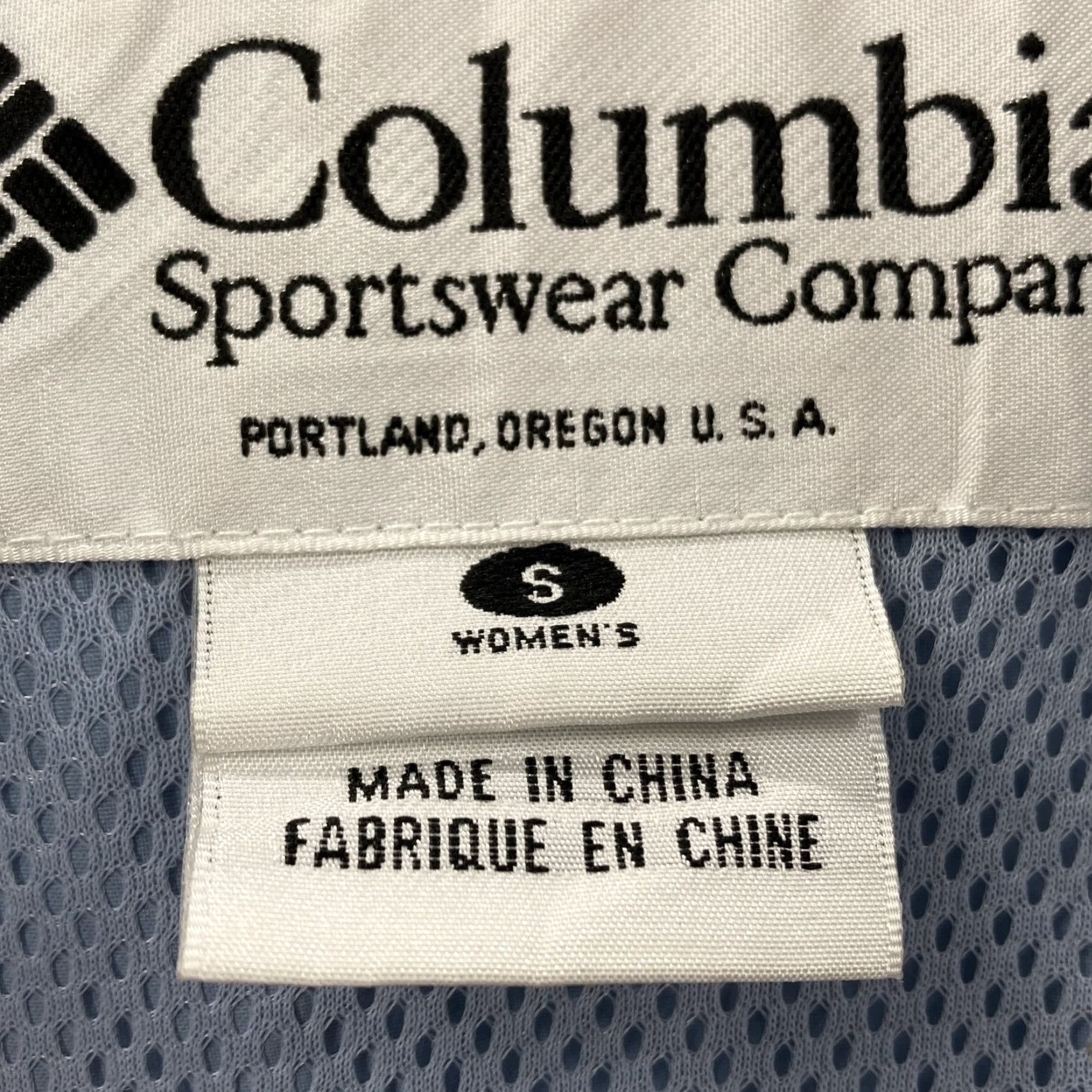Vintage Columbia Womens Blue Long Sleeve Full Zip Mock Neck Windbreaker Jacket Sz Small Size S / US 4 / IT 40 - 2 Thumbnail